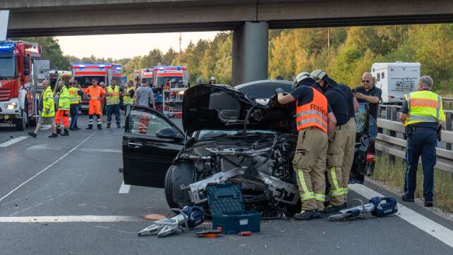 Mehrere Schwerverletzte bei Unfall auf A73 bei Bamberg