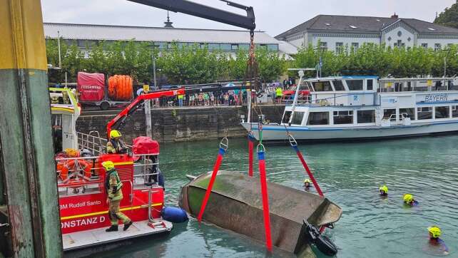 Rettung auf dem Bodensee: Motorboot kentert bei Hilfsaktion
