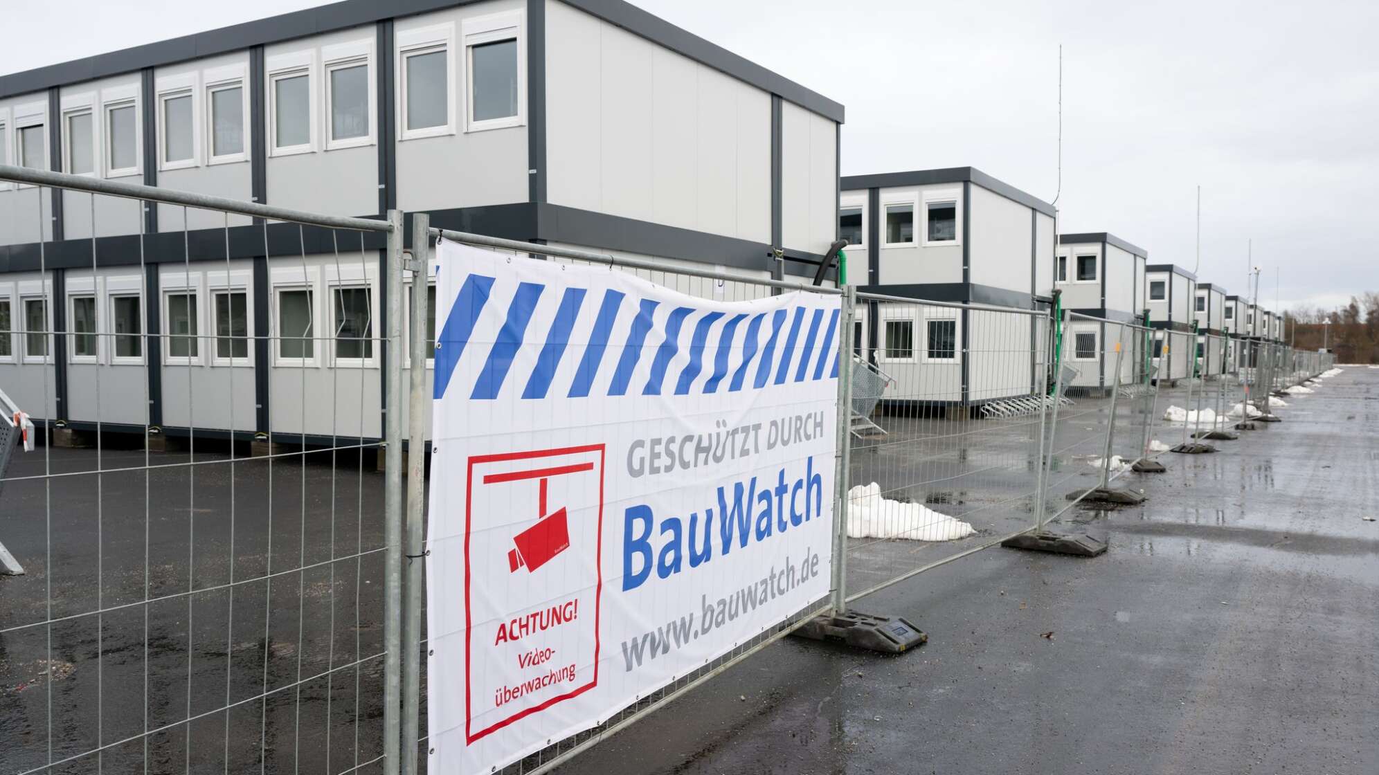 Containerunterkunft für Geflüchtete