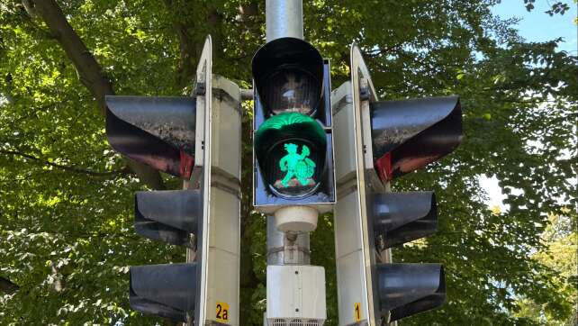 Wiesntrommler-Ampeln in Rosenheim