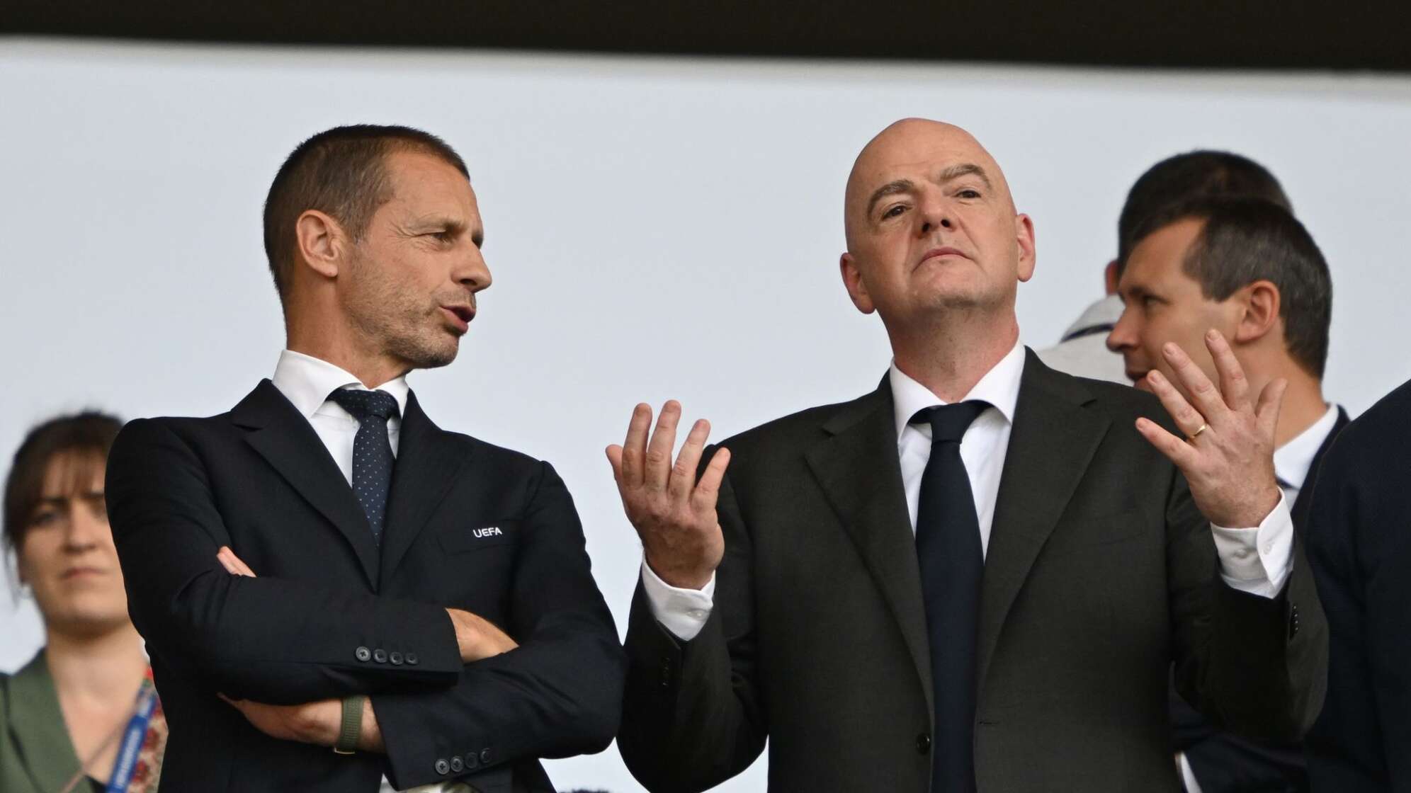 Aleksander Ceferin und Gianni Infantino