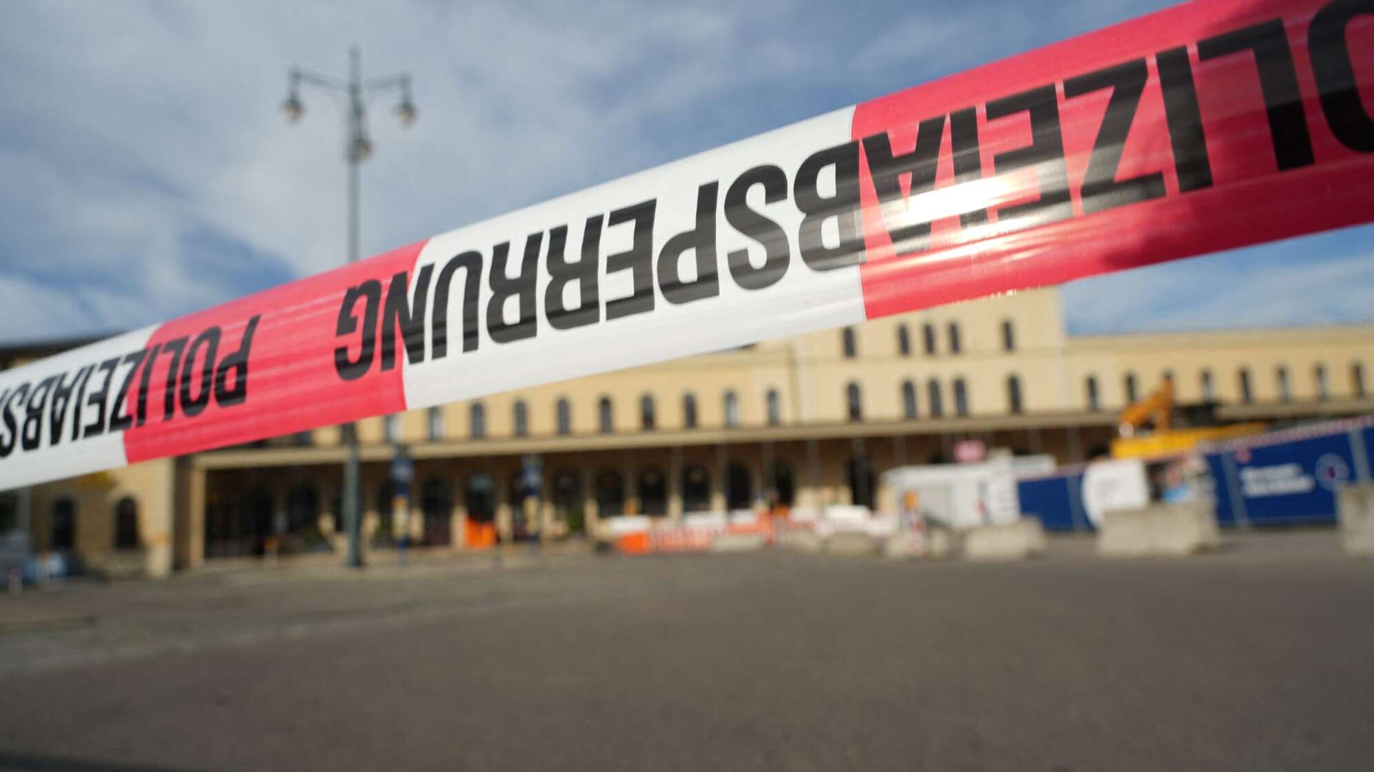 Explosion am Augsburger Hauptbahnhof
