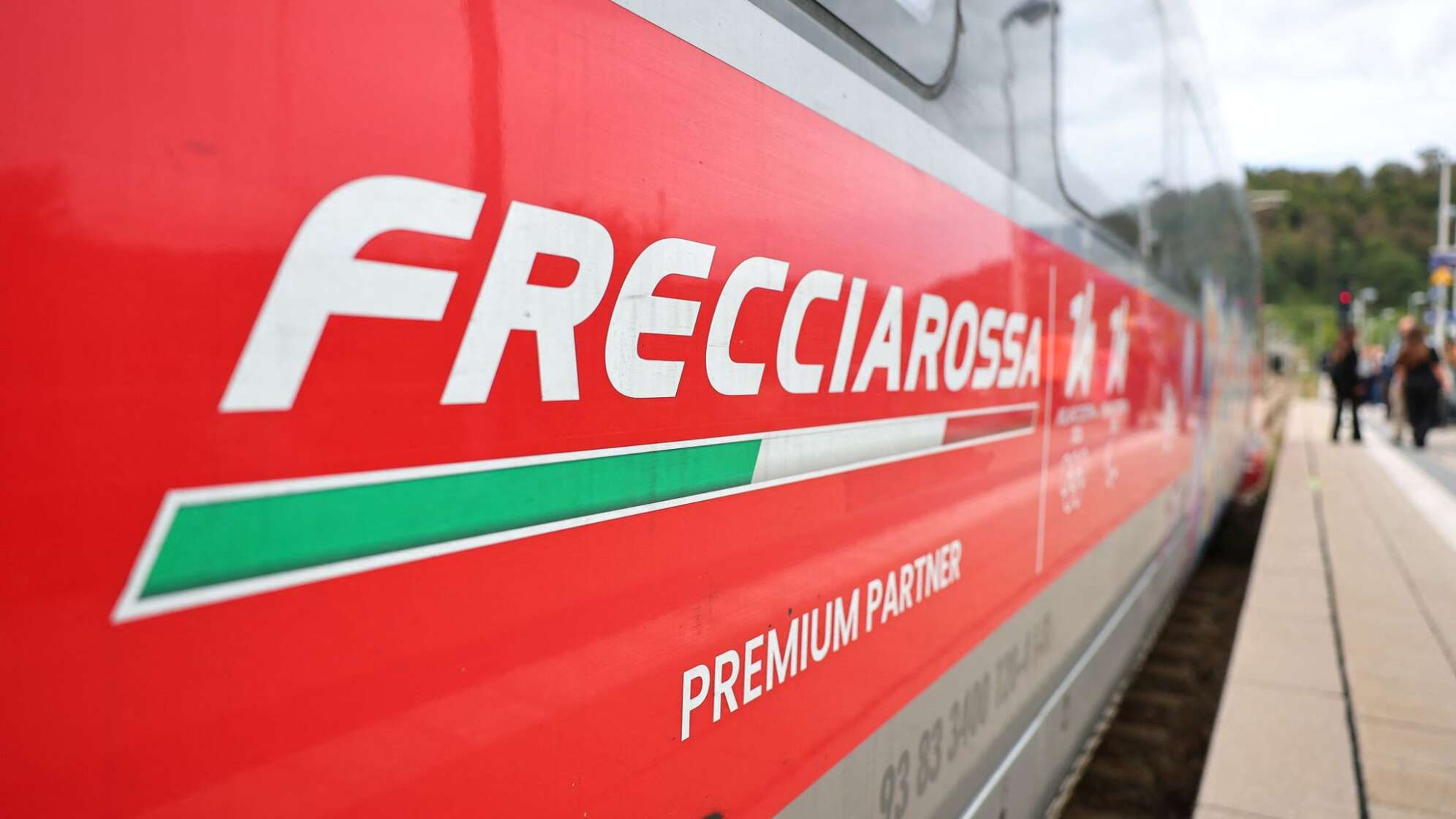 Italienischer Schnellzug Frecciarossa