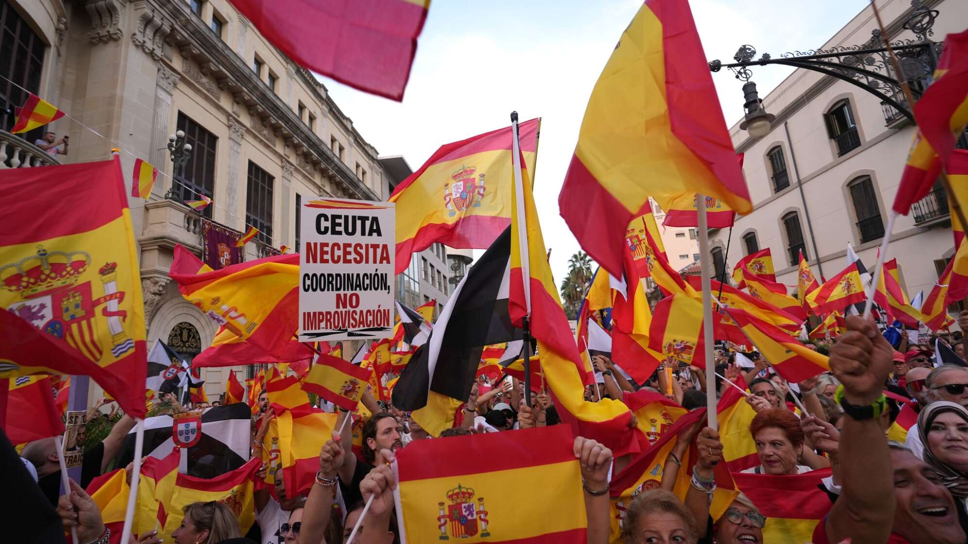 Migranten in Ceuta - Kundgebung