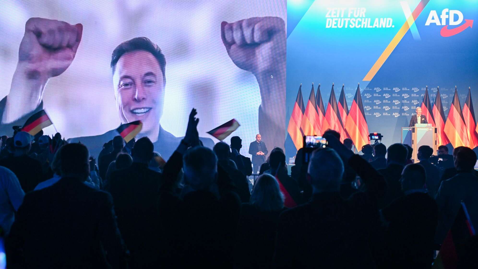 Elon Musk im Wahlkampf der AfD