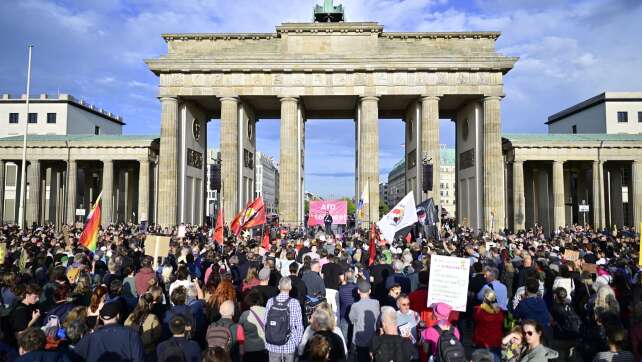 Tausende protestieren gegen die AfD