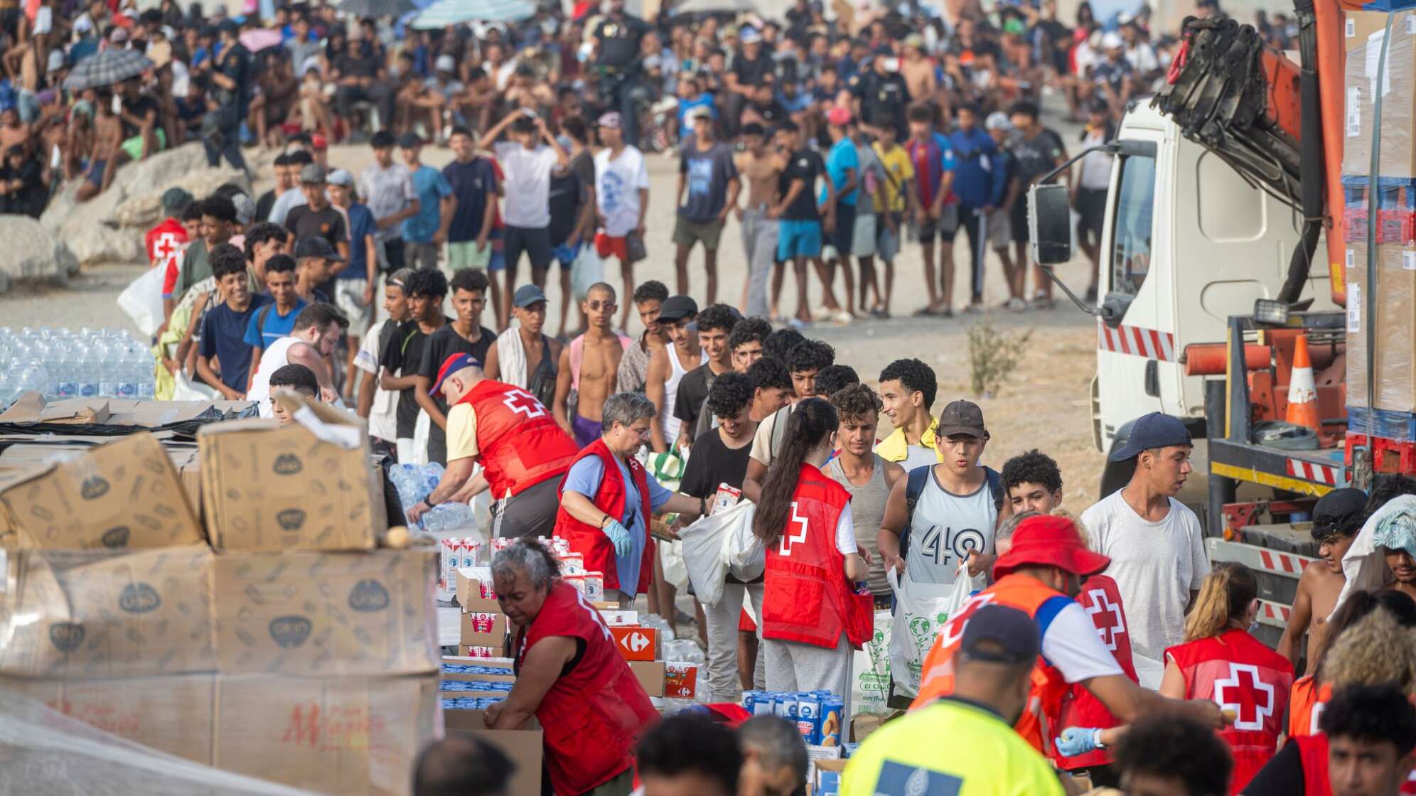 Migranten in Ceuta