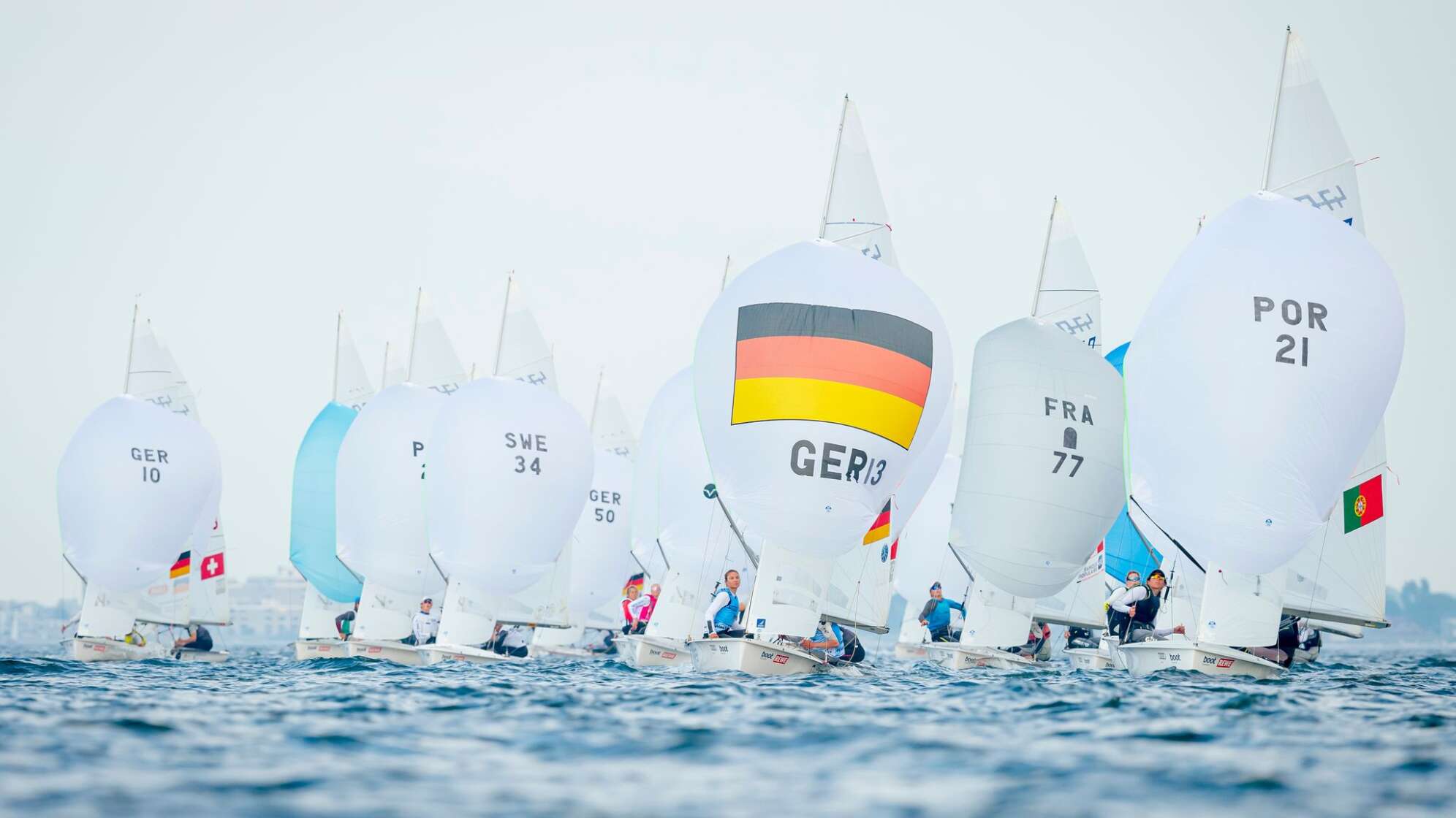 Segelregatta auf der Kieler Woche