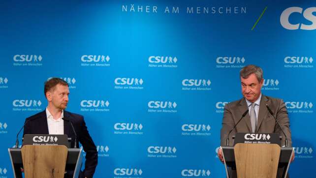 Söder und Kretschmer warnen vor Scheitern der Regierung