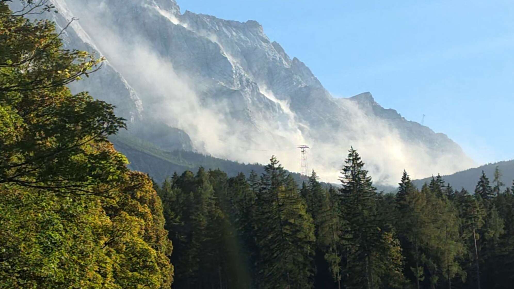 Großer Felssturz an der Zugspitze