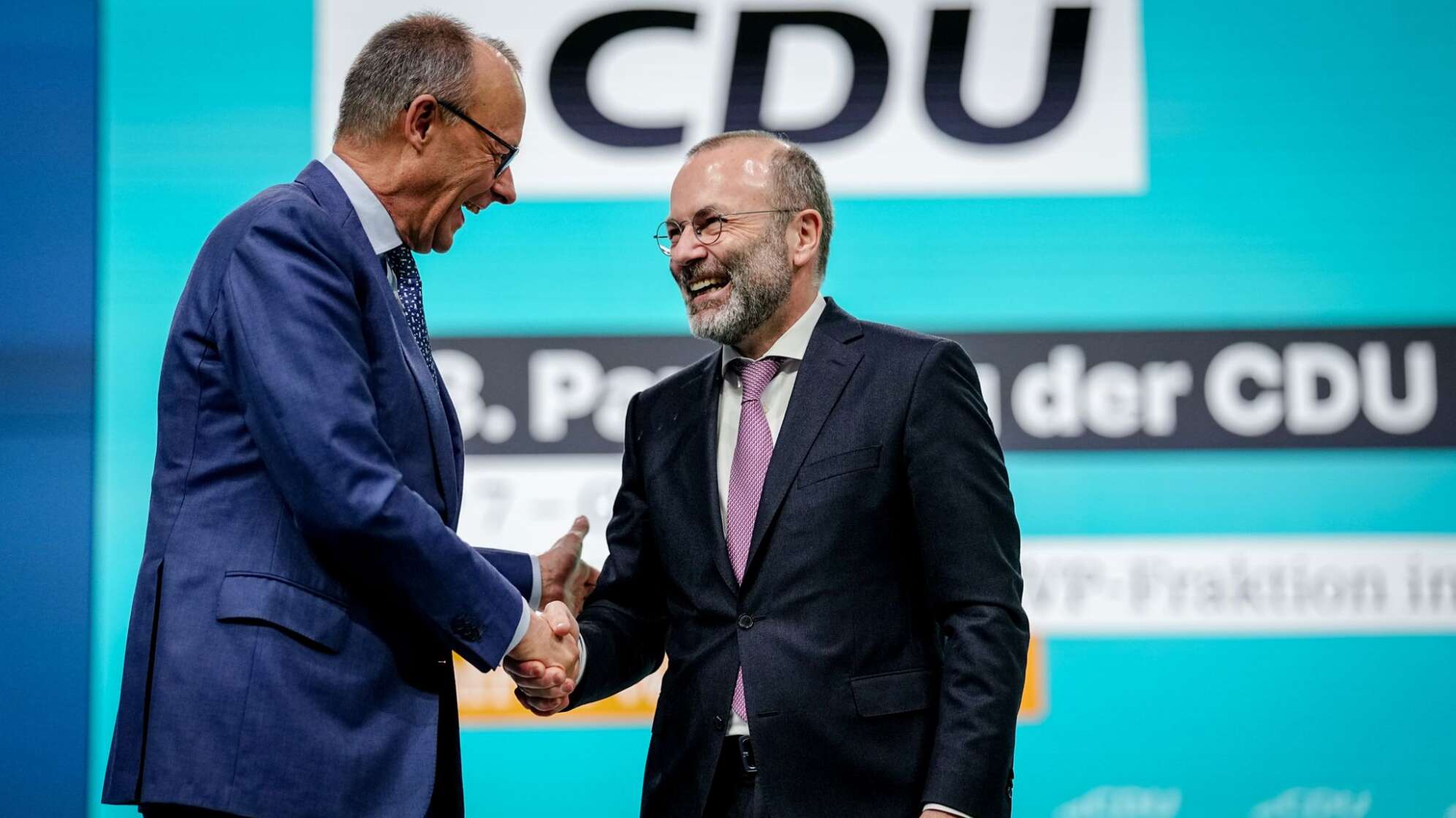 Friedrich Merz und Manfred Weber
