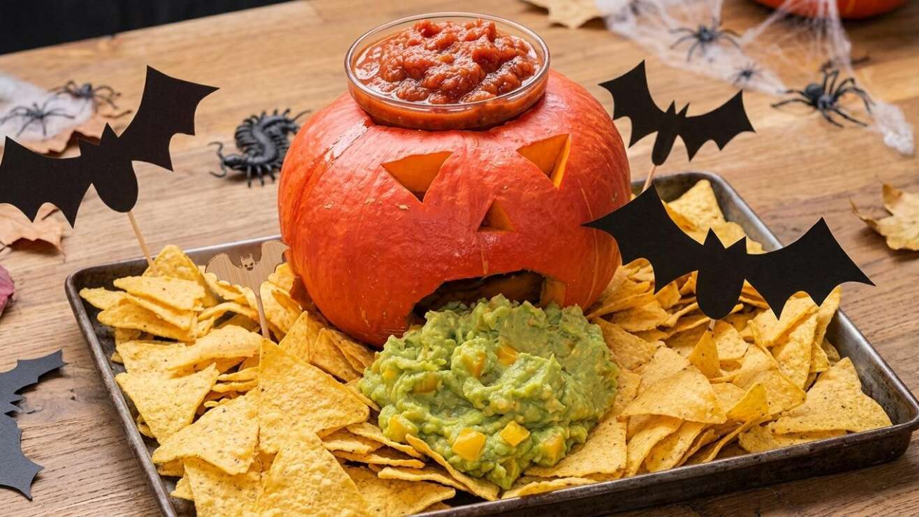 Kotzender Kürbis mit Guacamole: Das Halloween-Rezept