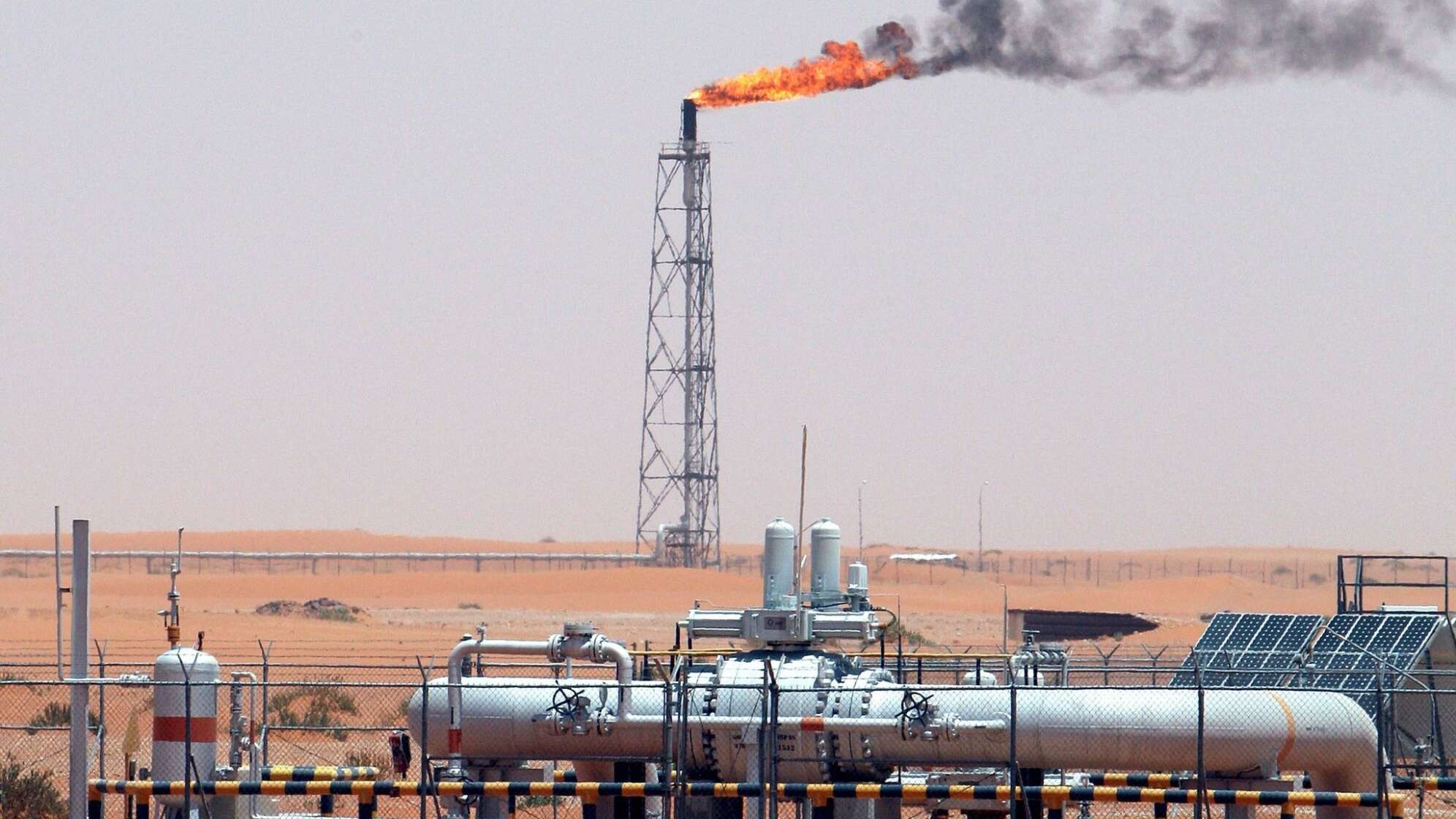 Ölfeld in Saudi-Arabien
