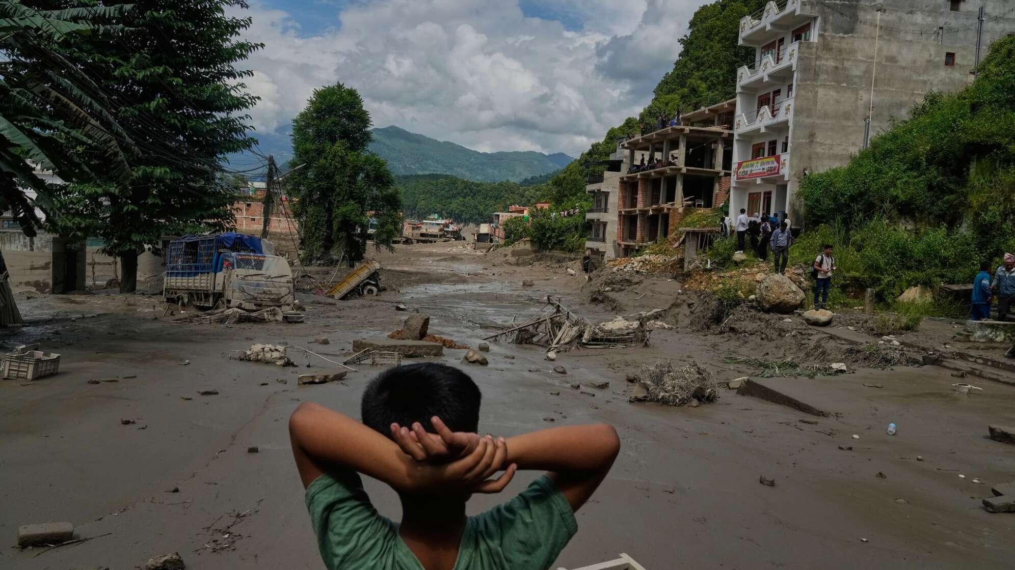 Sturzflut in Grenzregion von China und Nepal