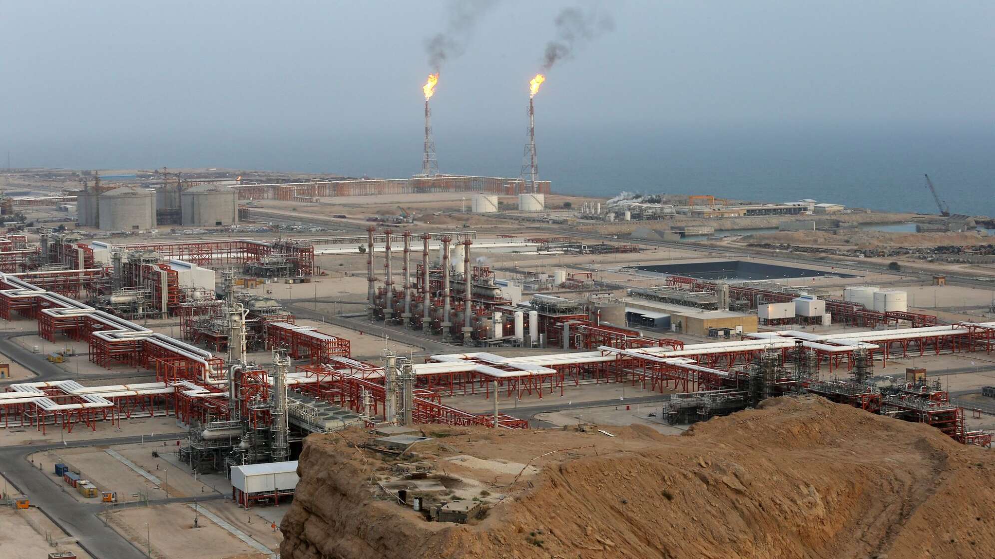 Erdgasförderung im Iran