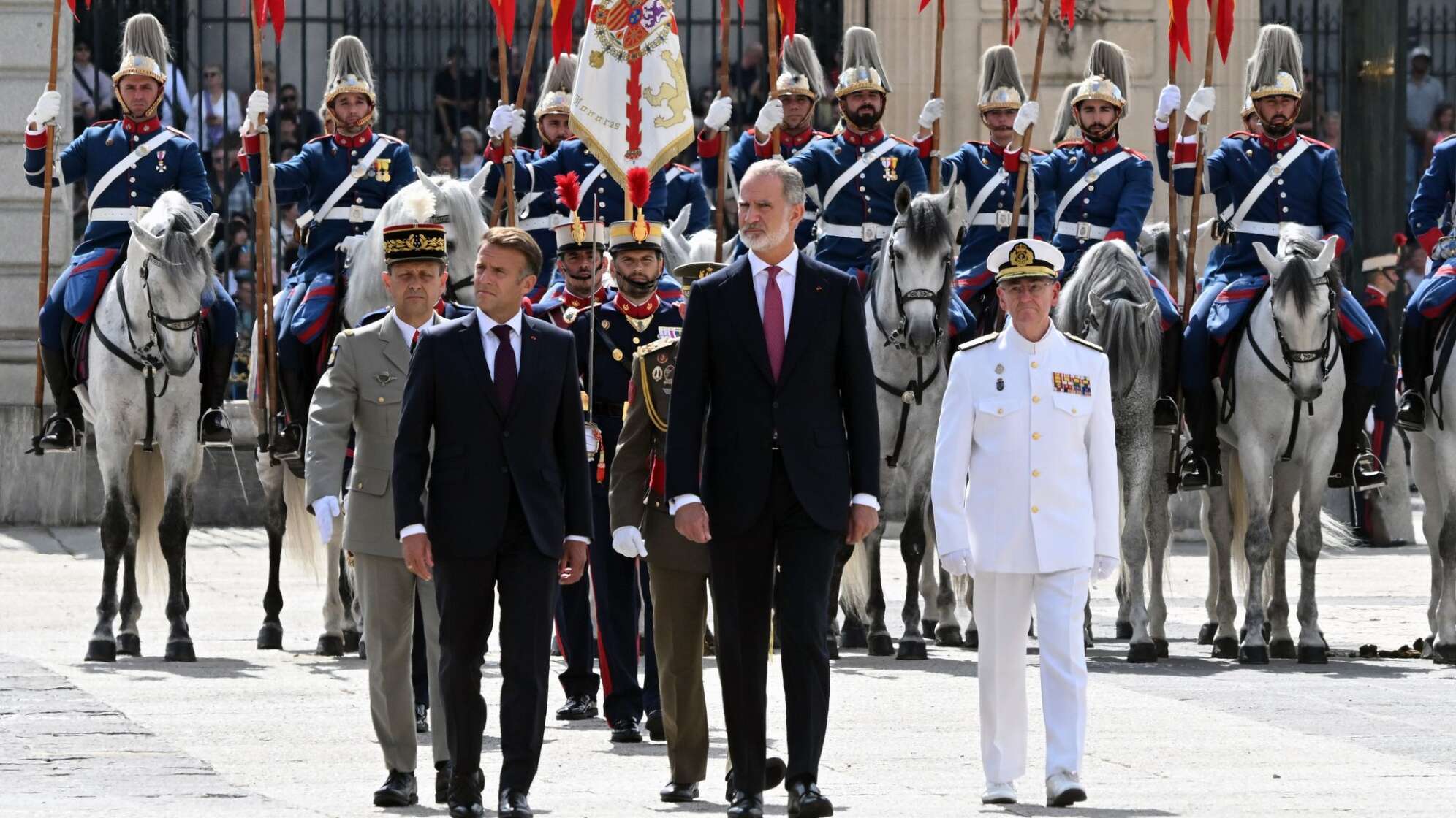 Frankreichs Präsident Macron zu Staatsbesuch in Spanien