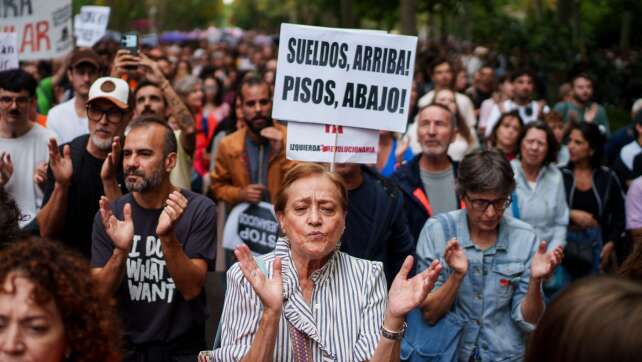 Landesweit große Demos gegen Wohnungsnot in Spanien