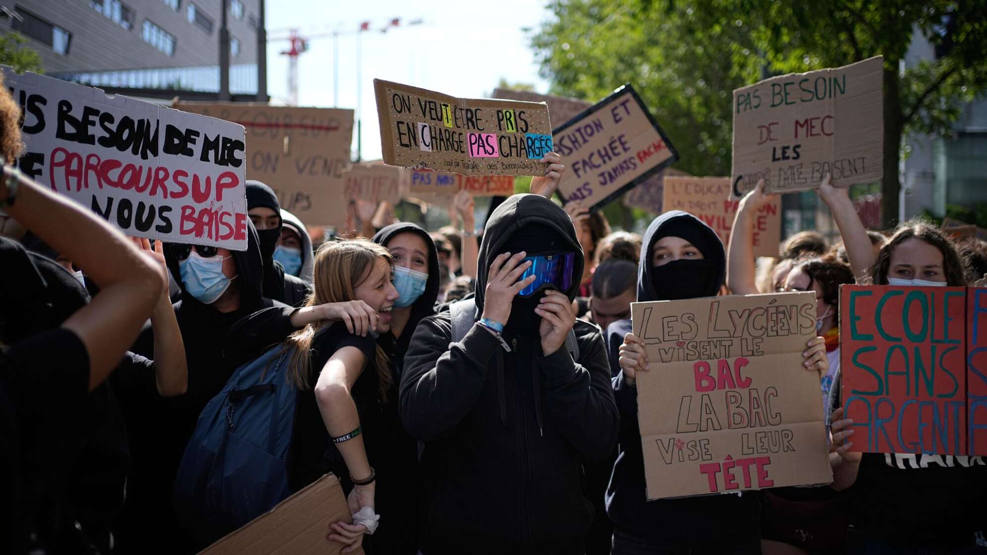 Schulproteste in Frankreich