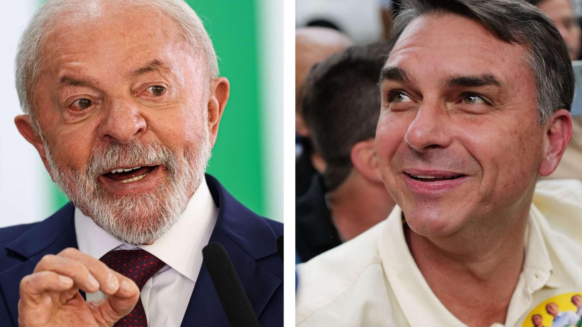 Kombo - Luiz Inacio Lula da Silva und Flavio Bolsonaro