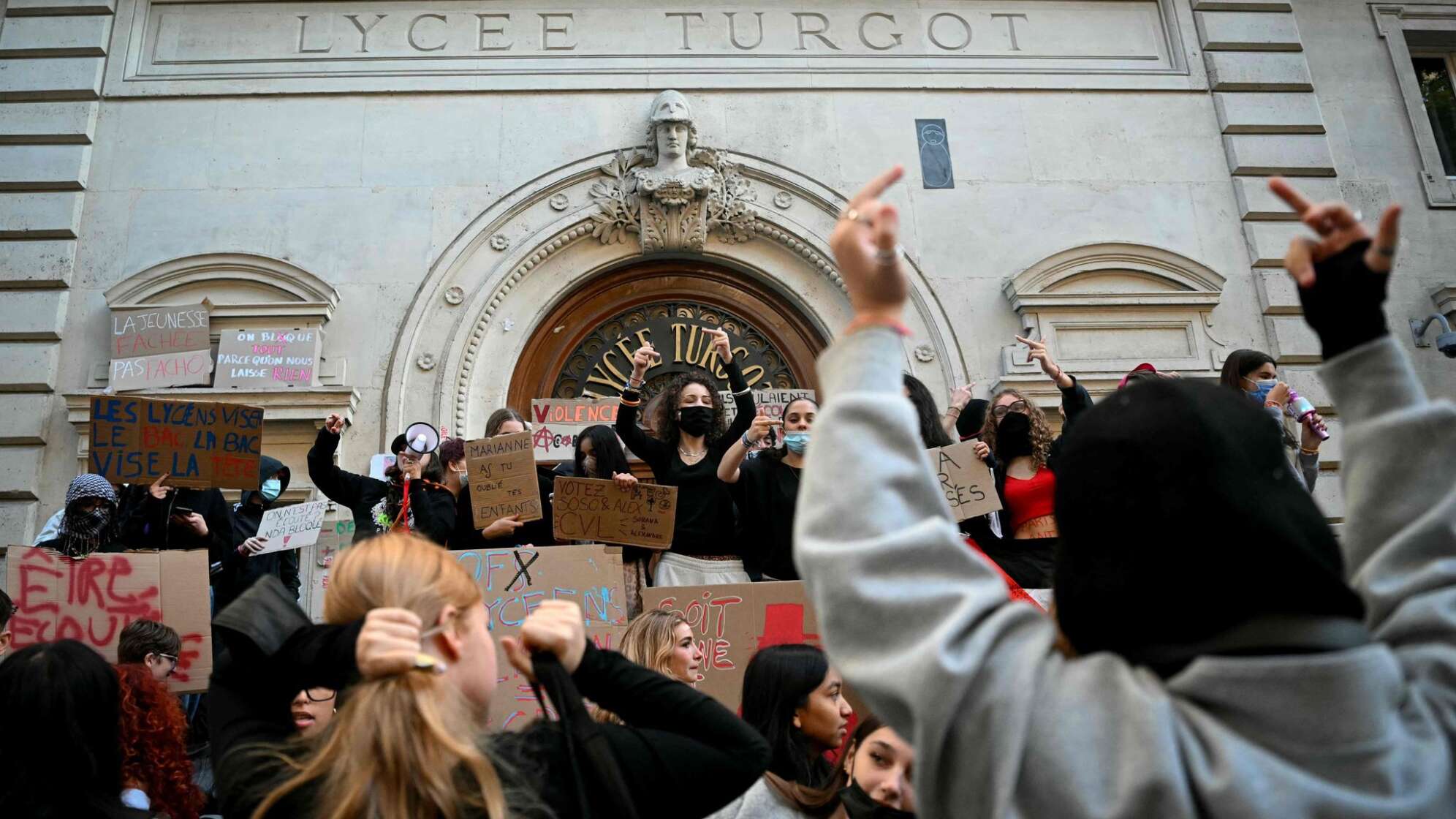 Schulproteste in Frankreich