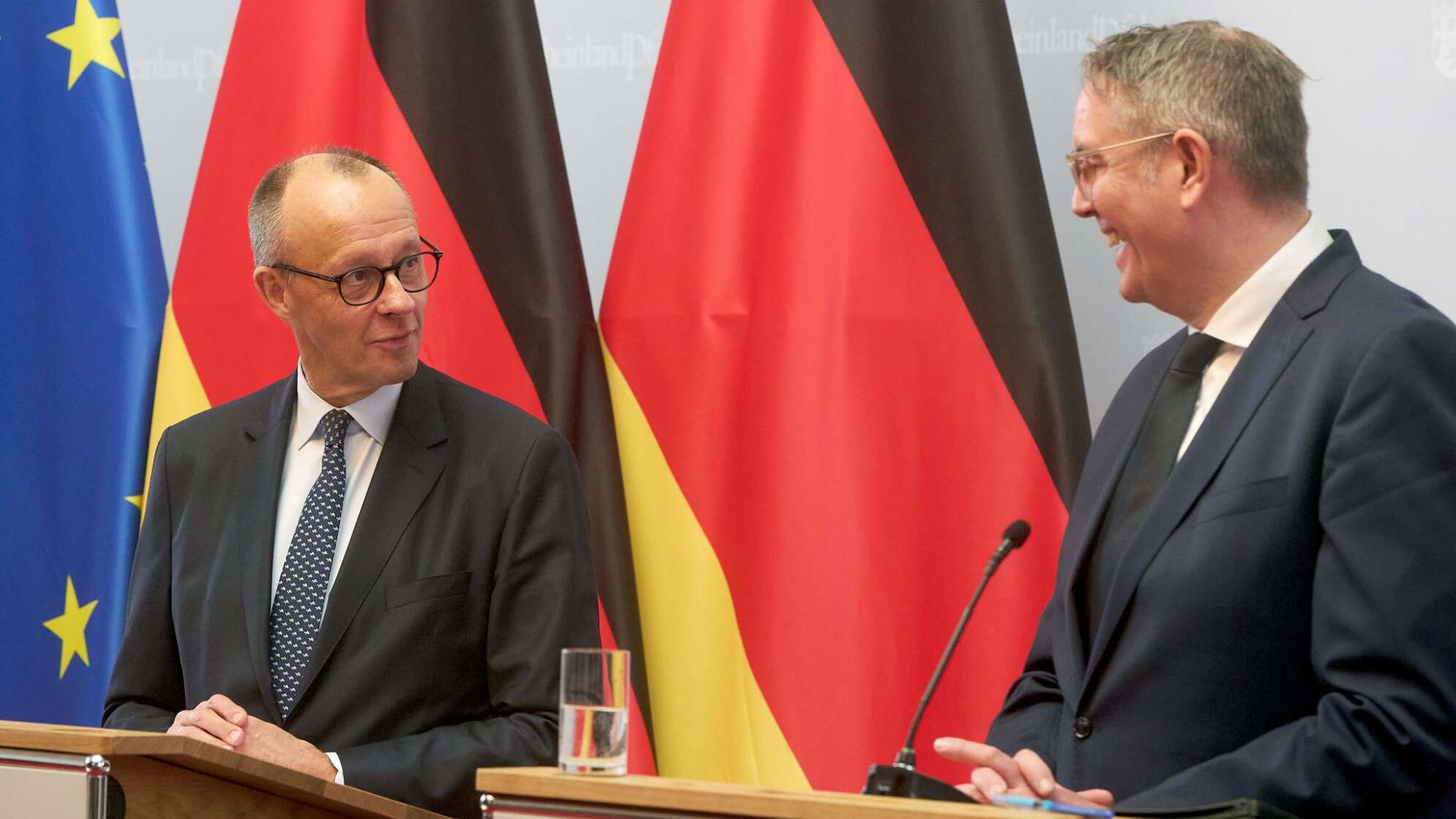 Alexander Schweitzer und Friedrich Merz