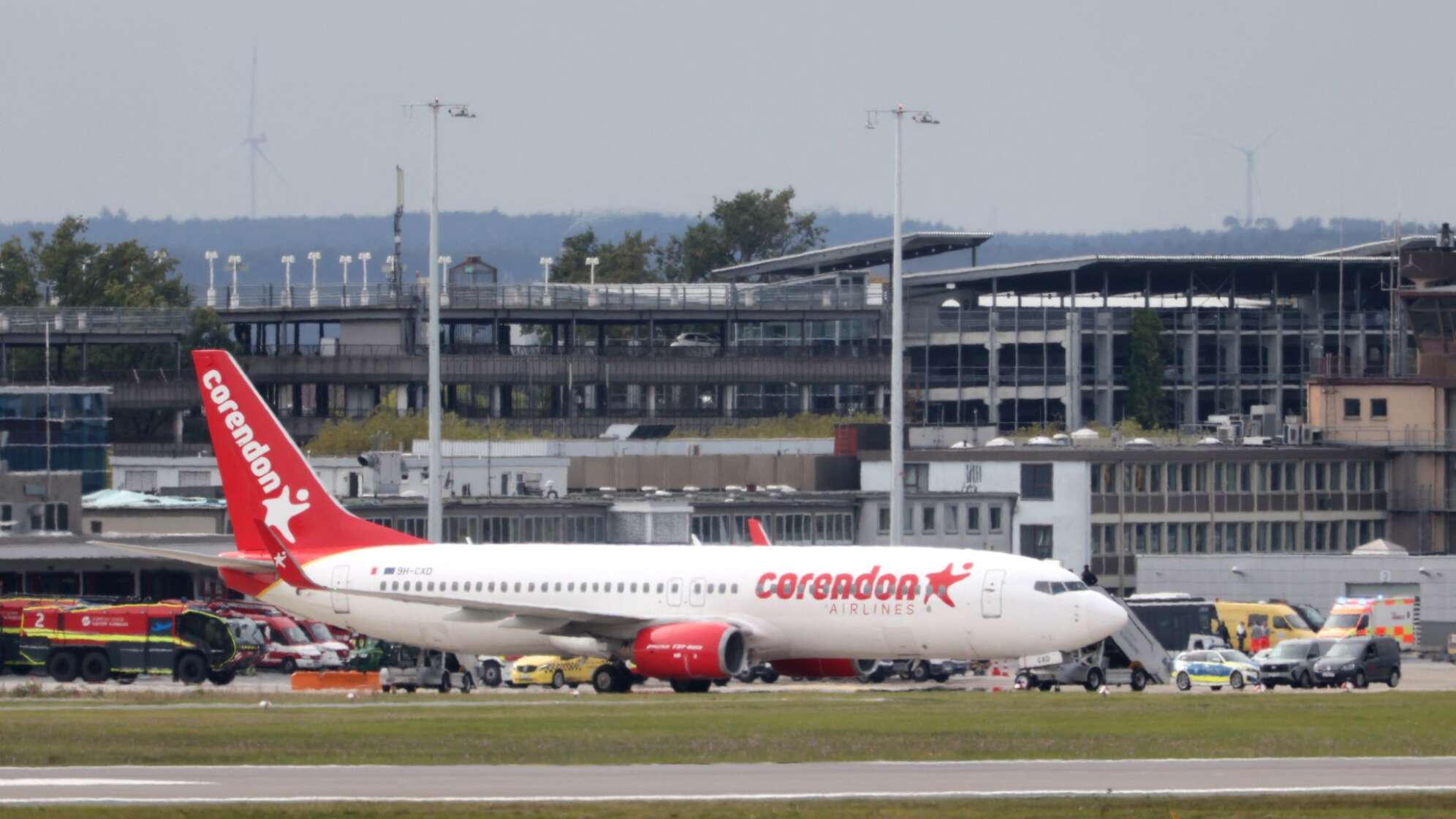 Nach möglichem Luftnotfall am Flughafen Nürnberg