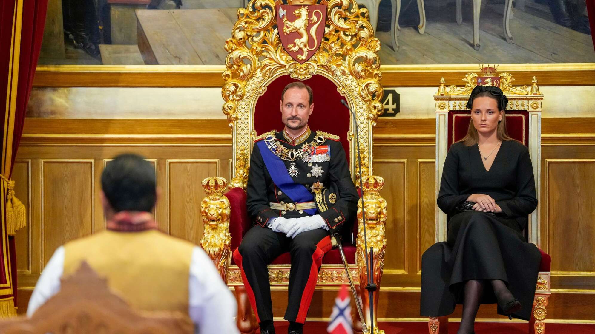 Norwegens König Haakon und Kronprinzessin Ingrid Alexandra