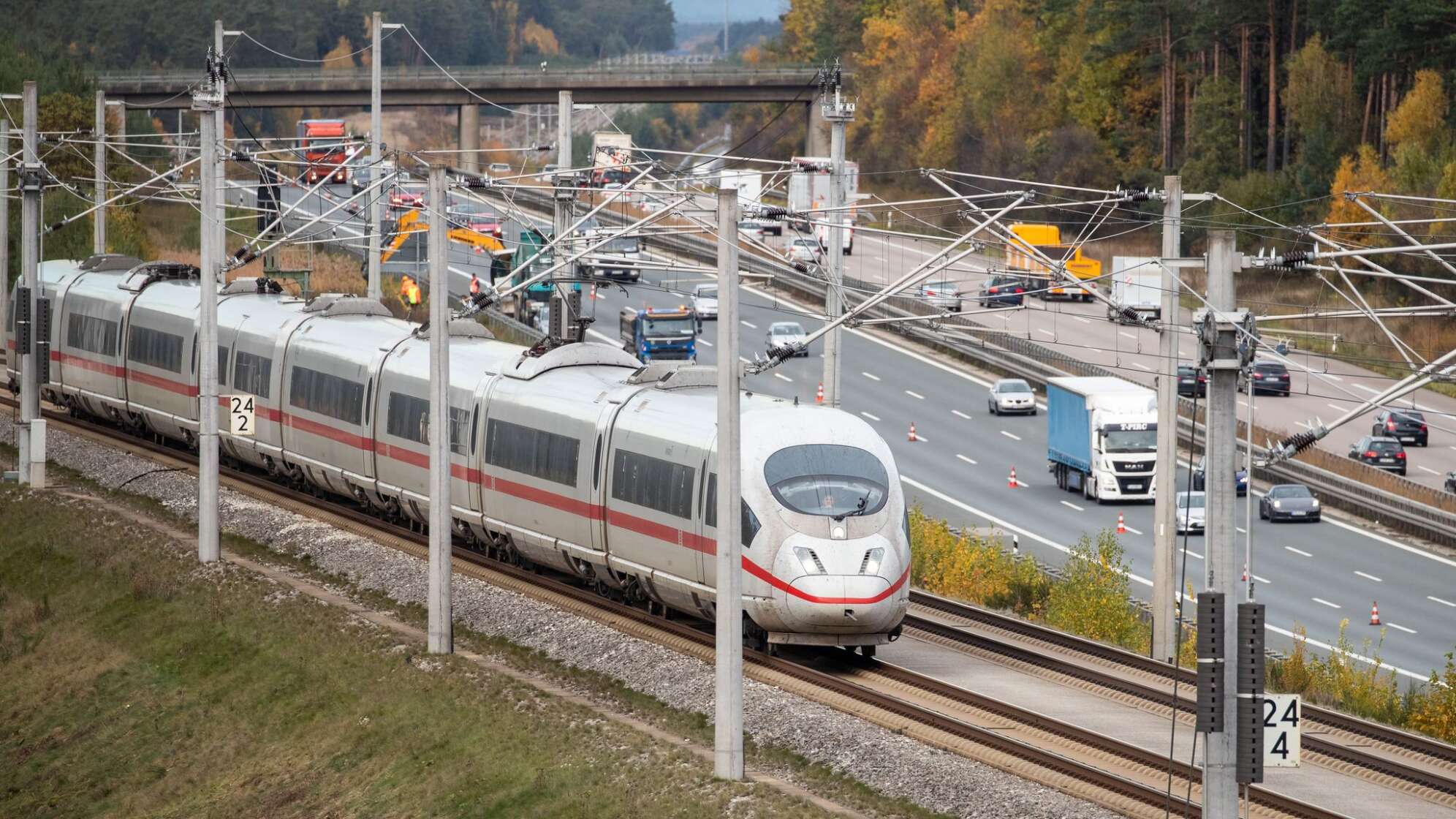 ICE auf der Strecke Nürnberg-München