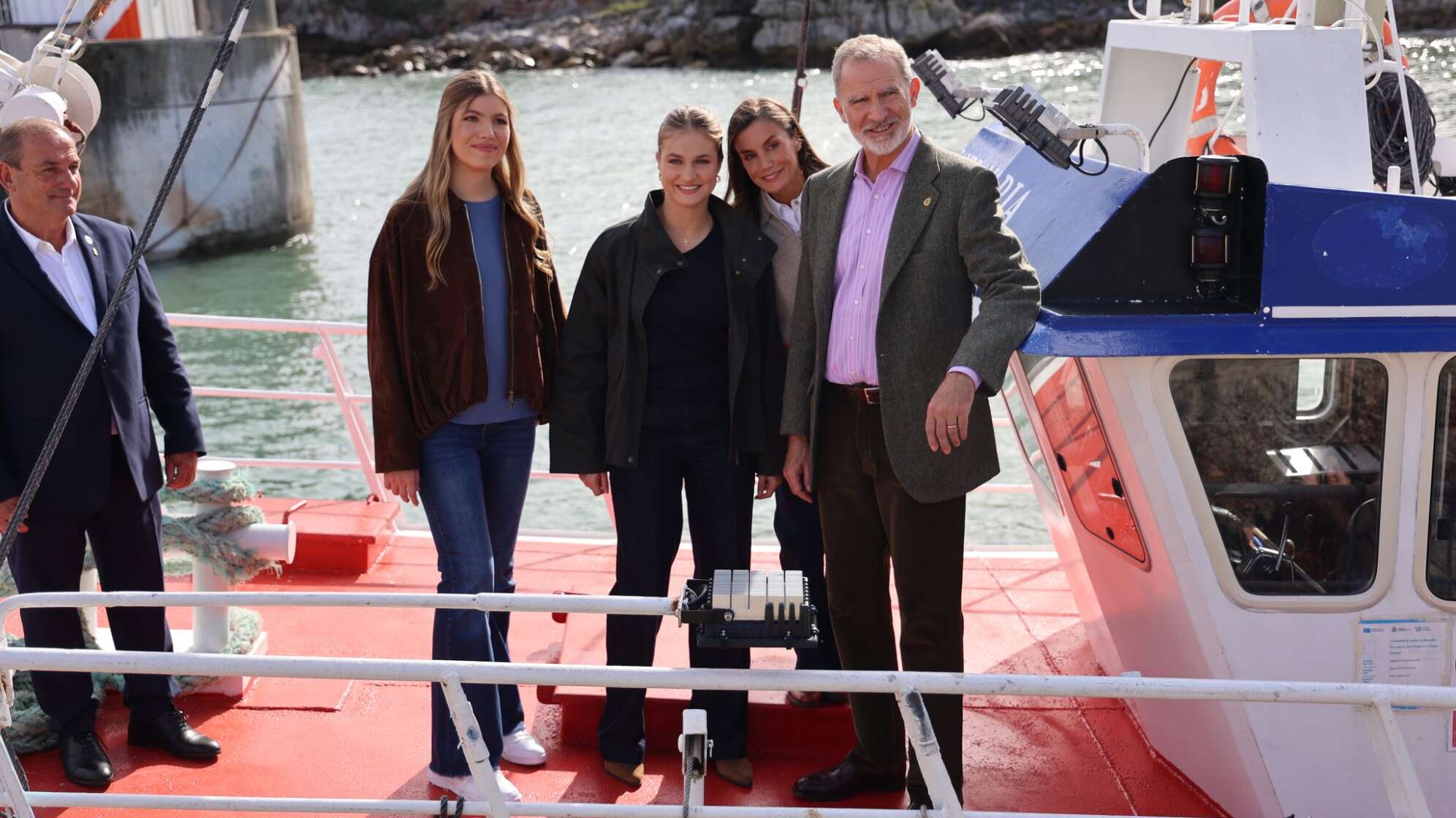 Spanische  Königsfamilie besucht Llanes