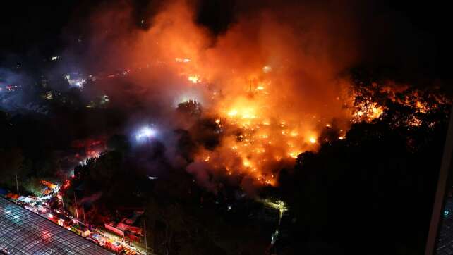 Großbrand in Seouls letzter Barackensiedlung