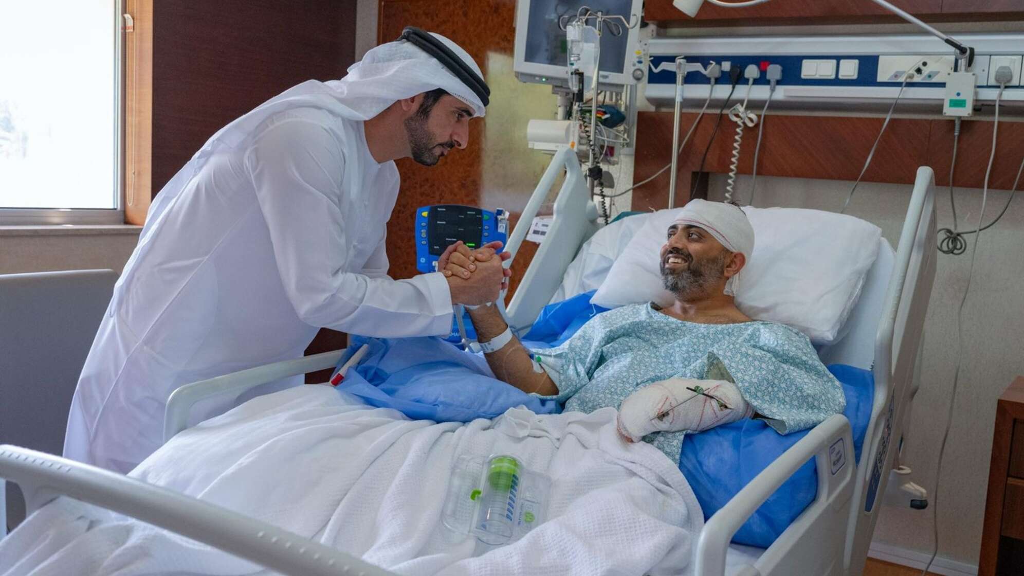 Der Kronprinz von Dubai und Flugkapitän Smit Machchhar