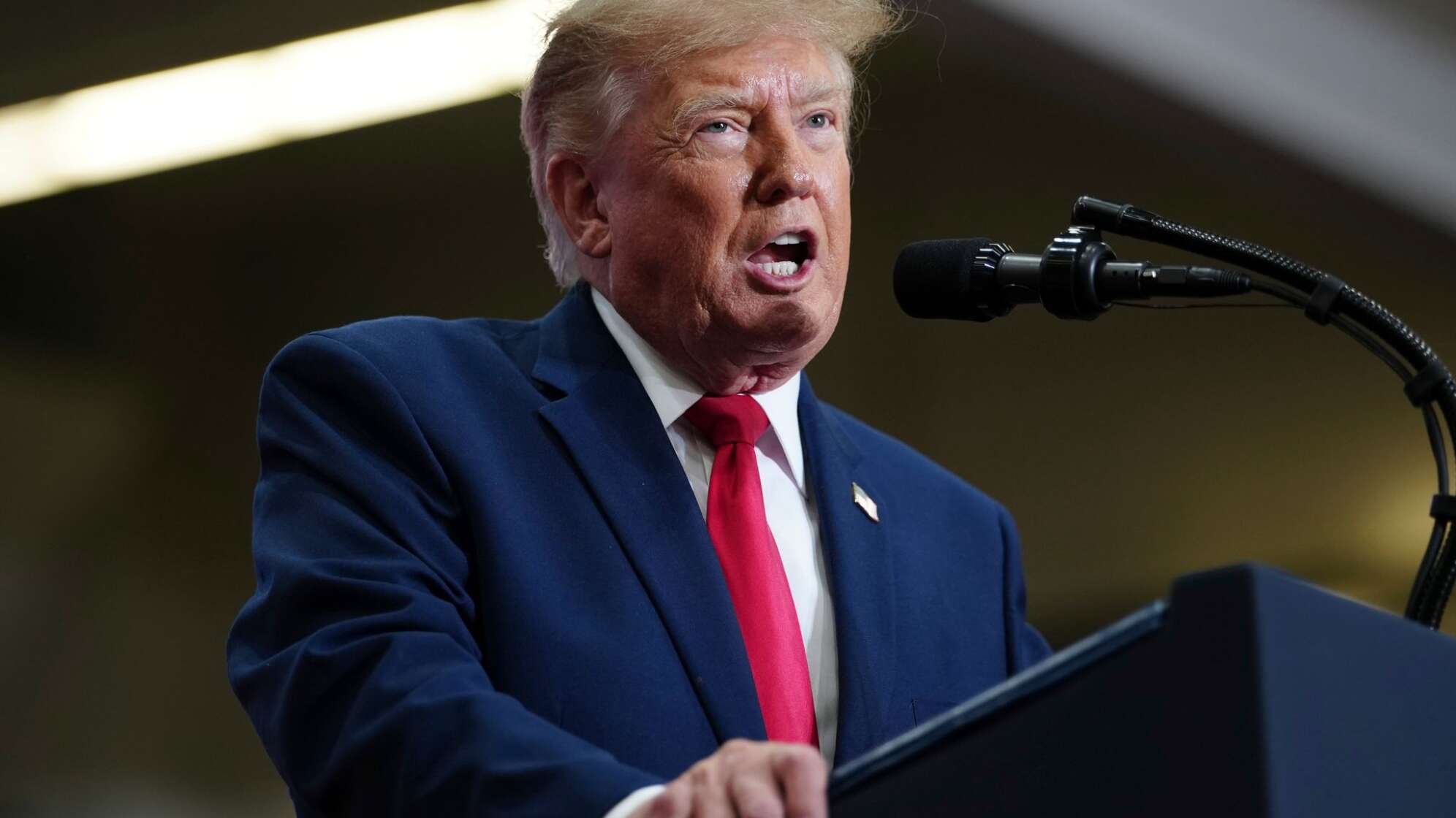 US-Midterms - US-Präsident Trump in Michigan