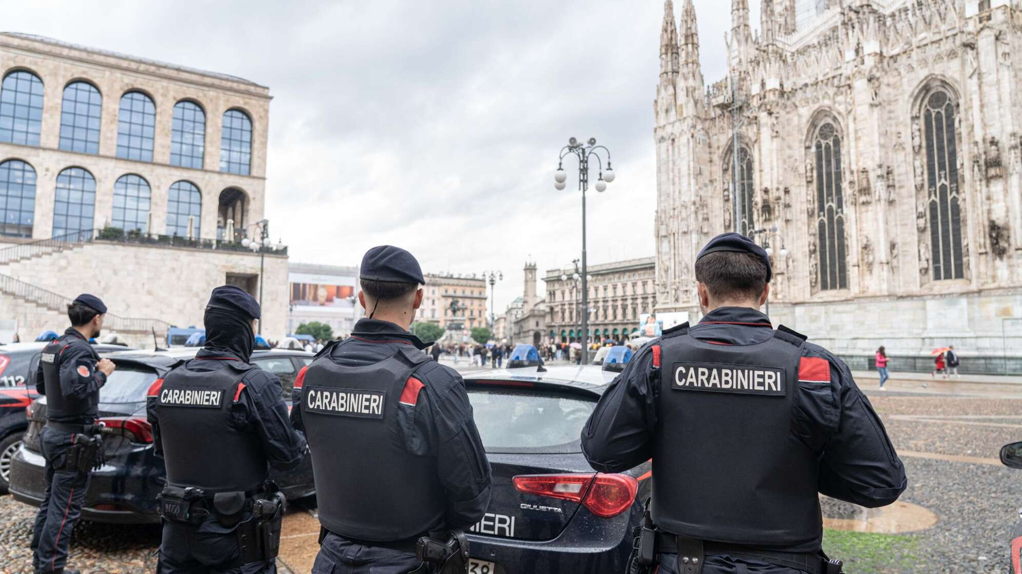 Italienische Carabinieri in Mailand
