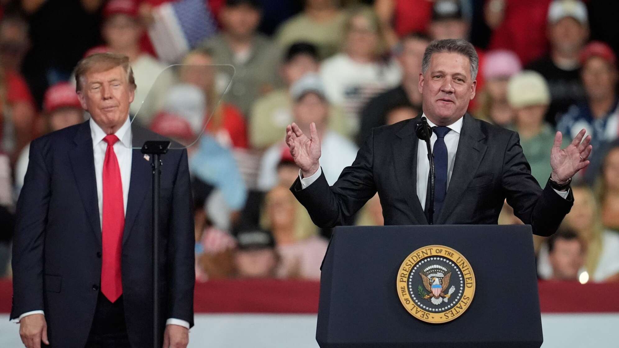 US-Präsident Trump und Audi-Chef Döllner