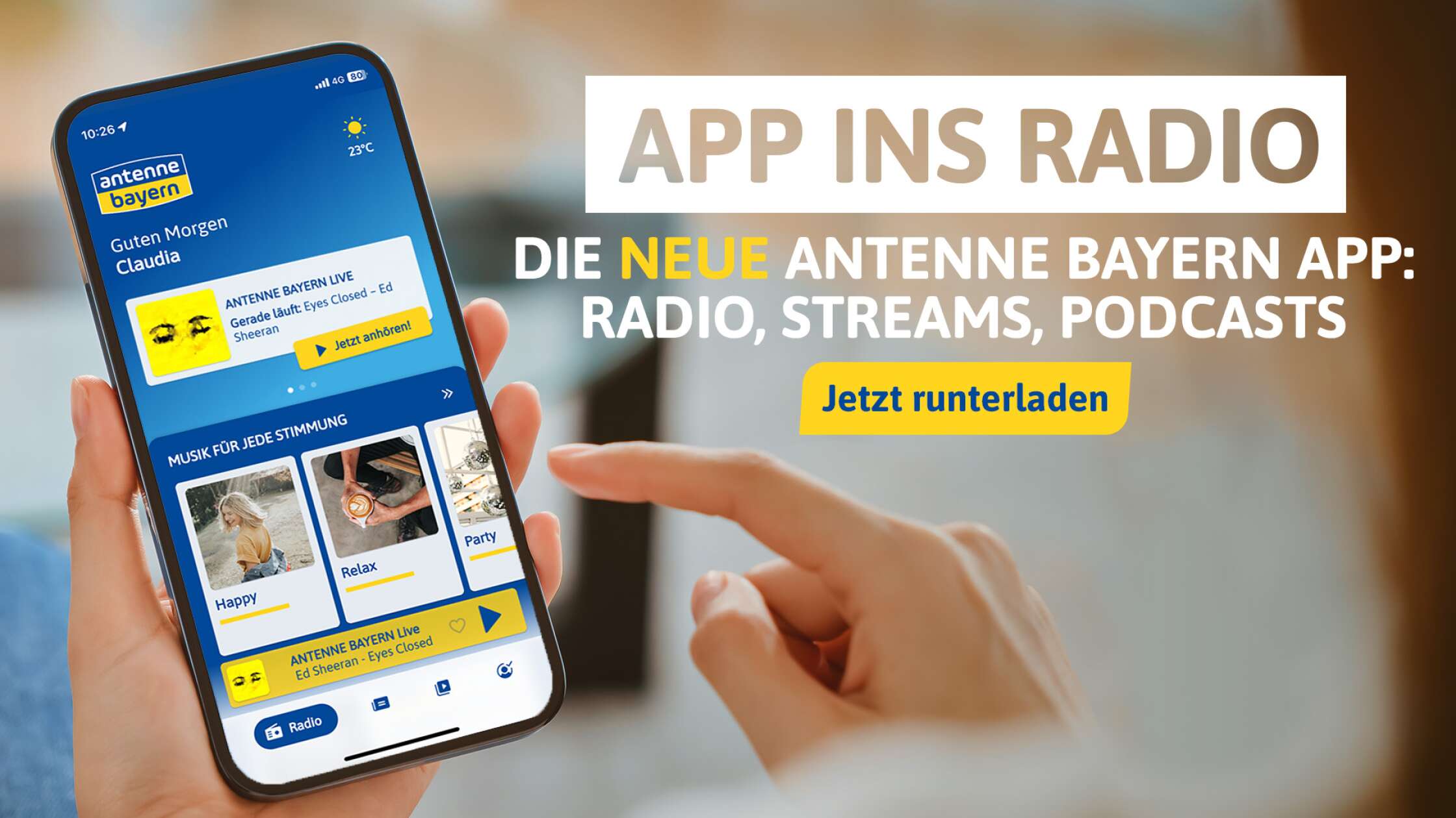 Jetzt kostenlose RadioApp downloaden