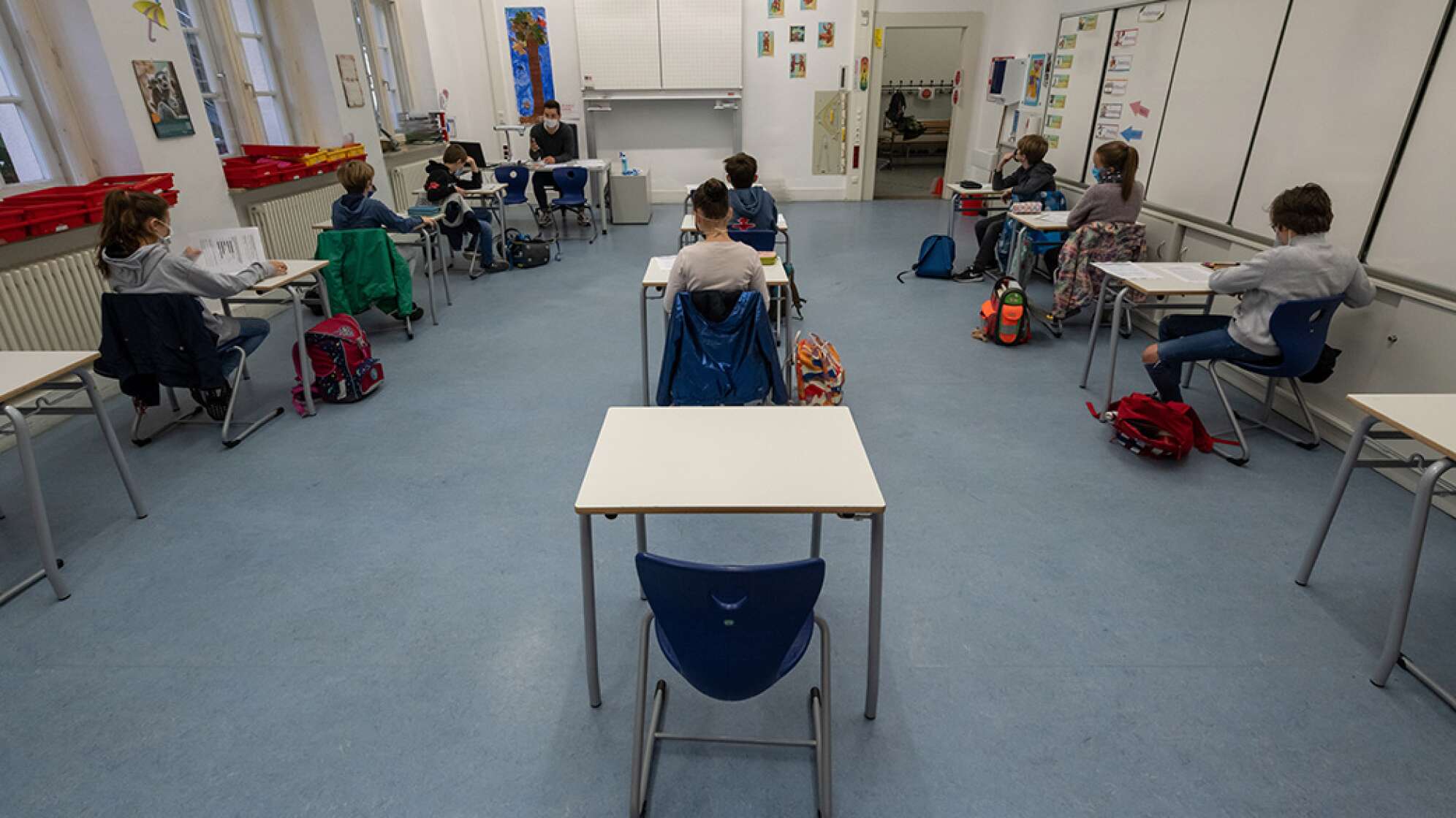 Klassenzimmer mit Schülern