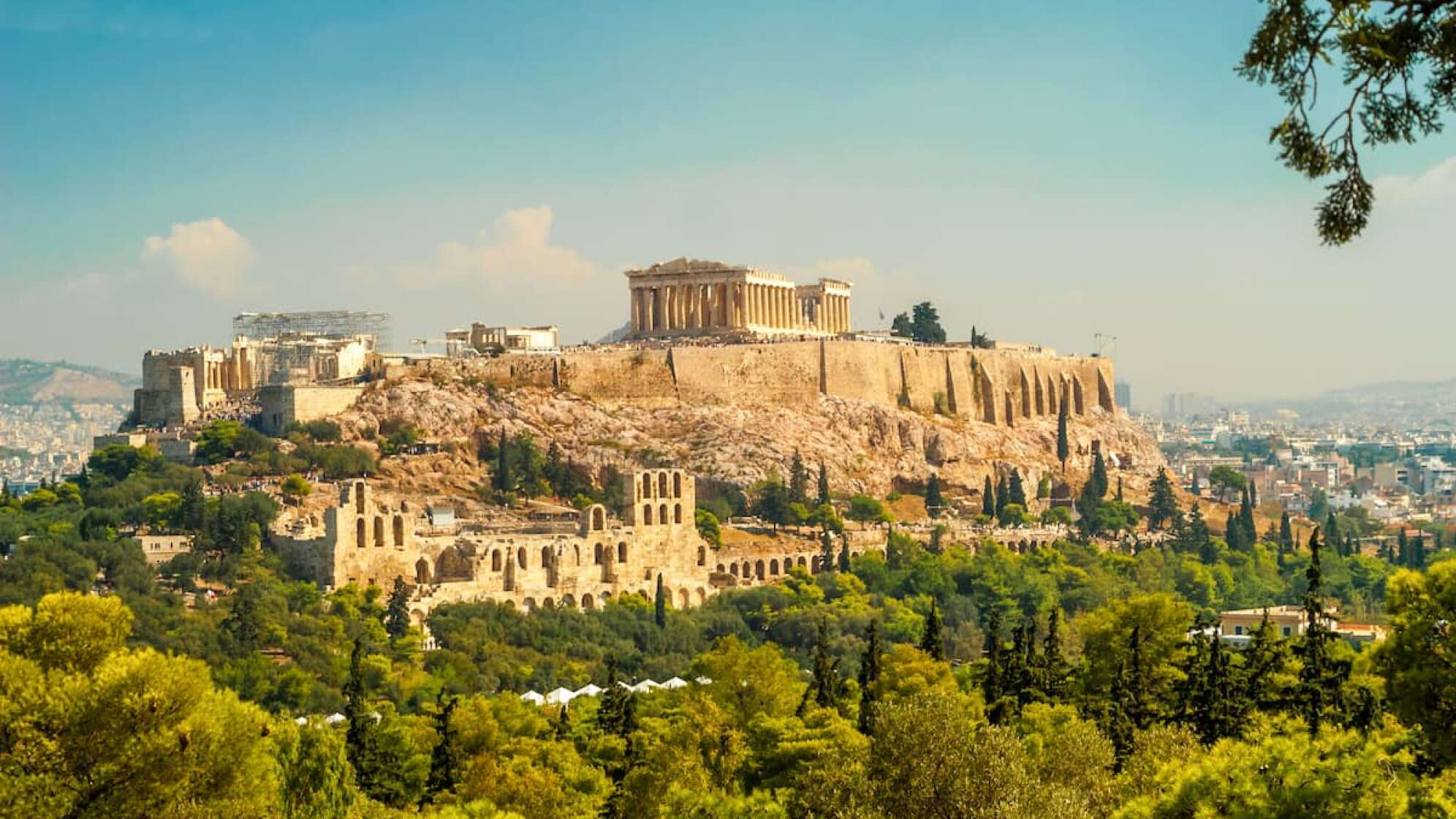 Blick auf Athen mit Akropolis