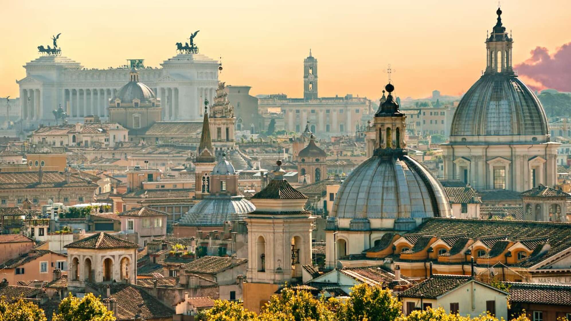 Blick auf Rom mit Vatikan