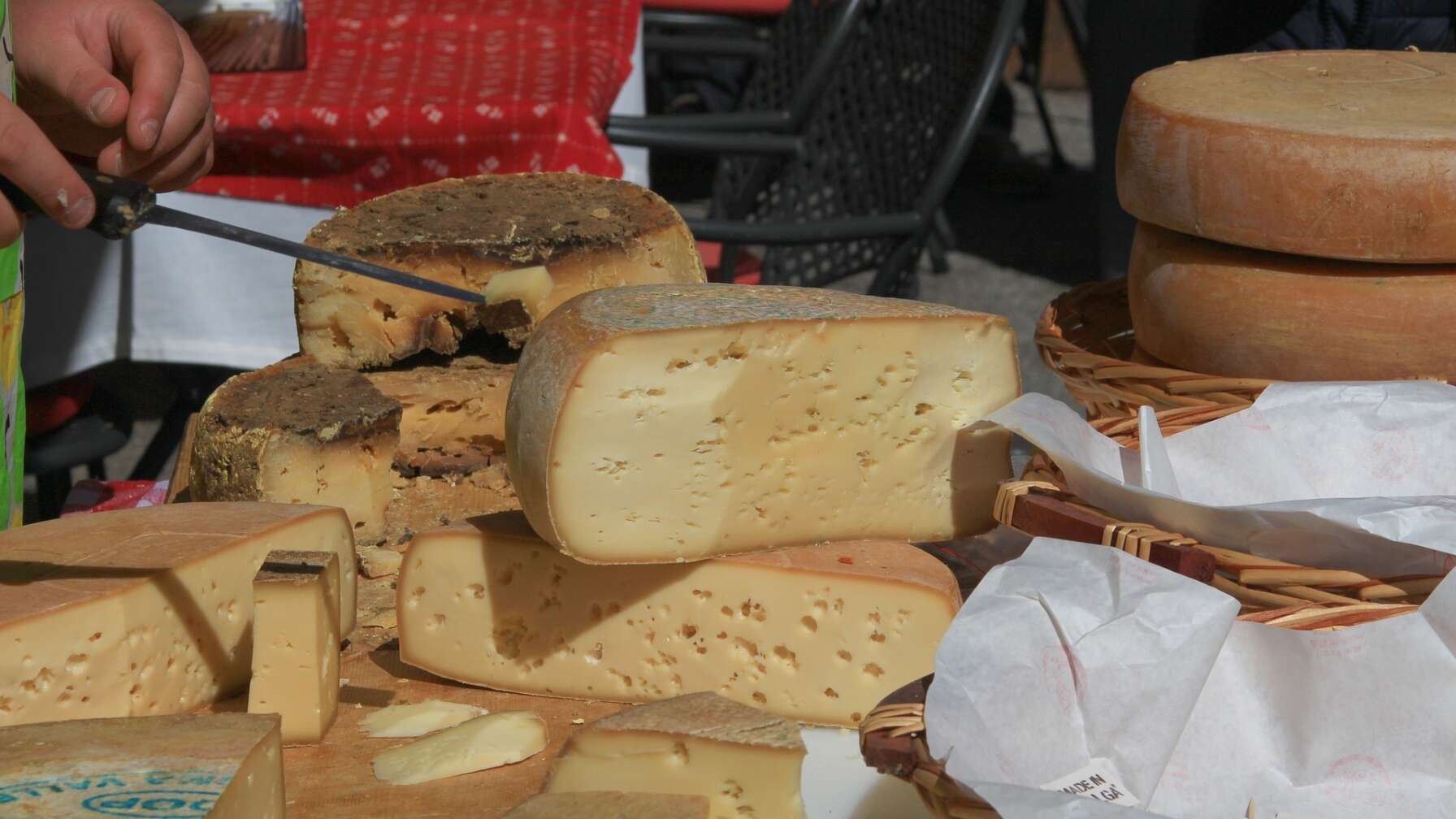 Käse mit Maden