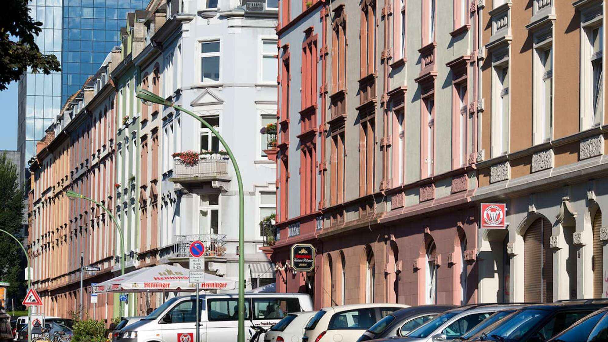 Häuserzeile Großstadt