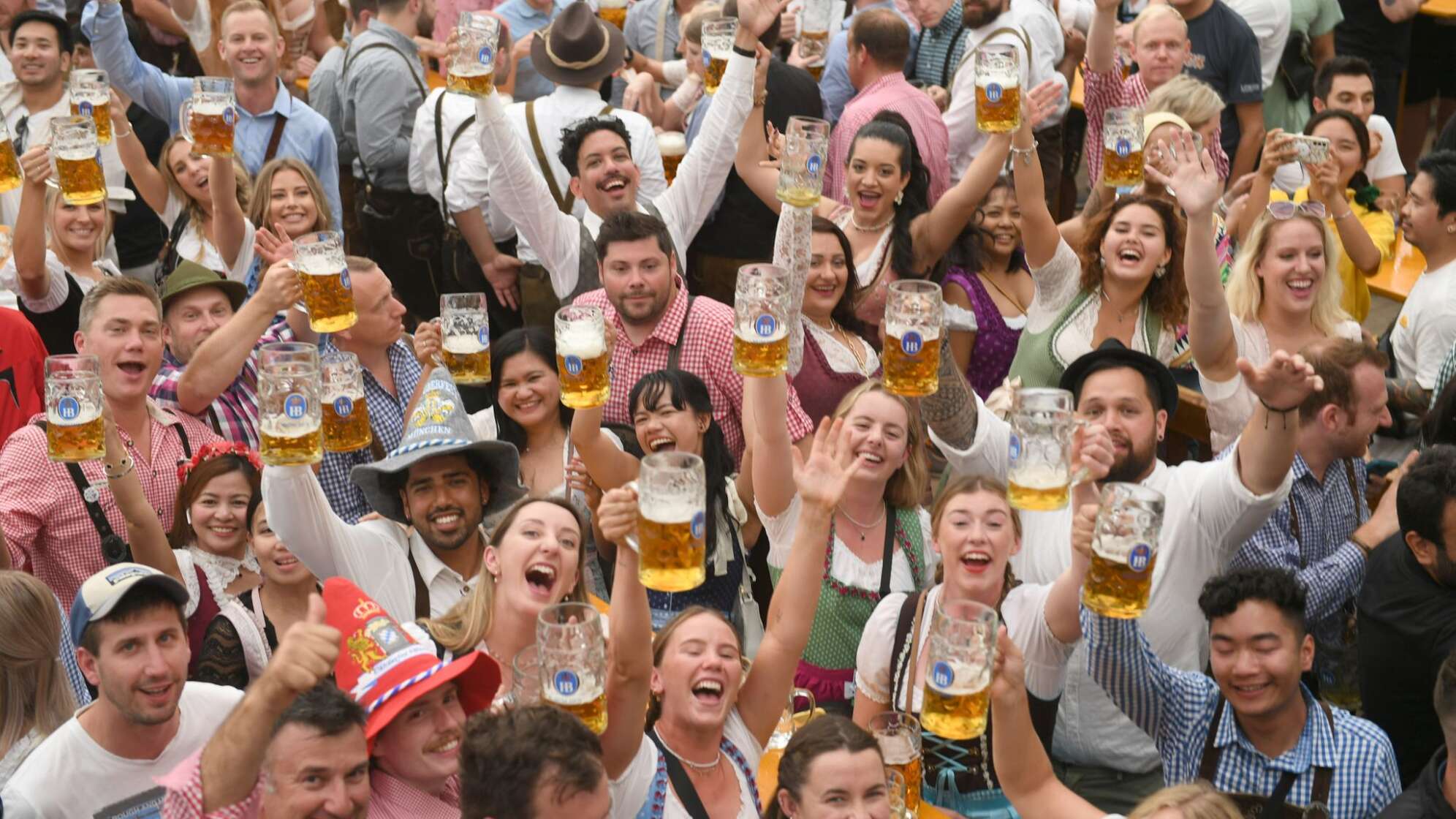 Sonne, Bier und Prominente Münchner Oktoberfest
