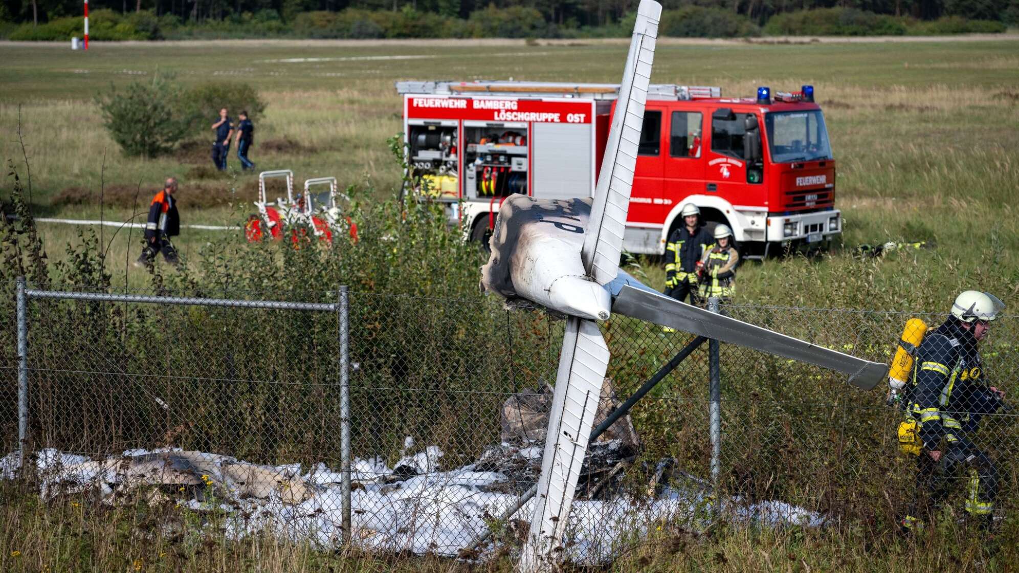 Kleinflugzeug in Bamberg abgestürzt
