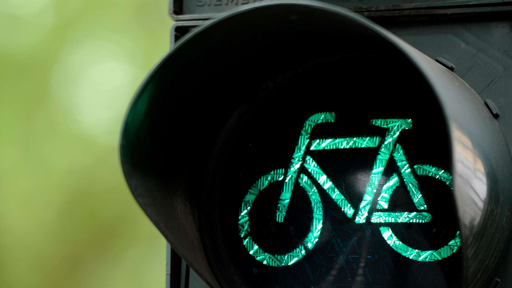 Ampel mit Fahrradlicht