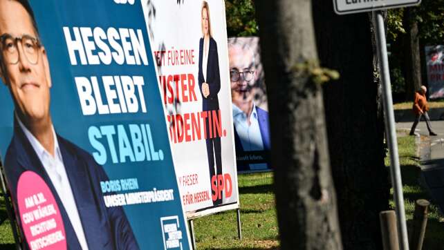 Wahlumfrage: CDU in Hessen weiter vorn, Grüne dahinter