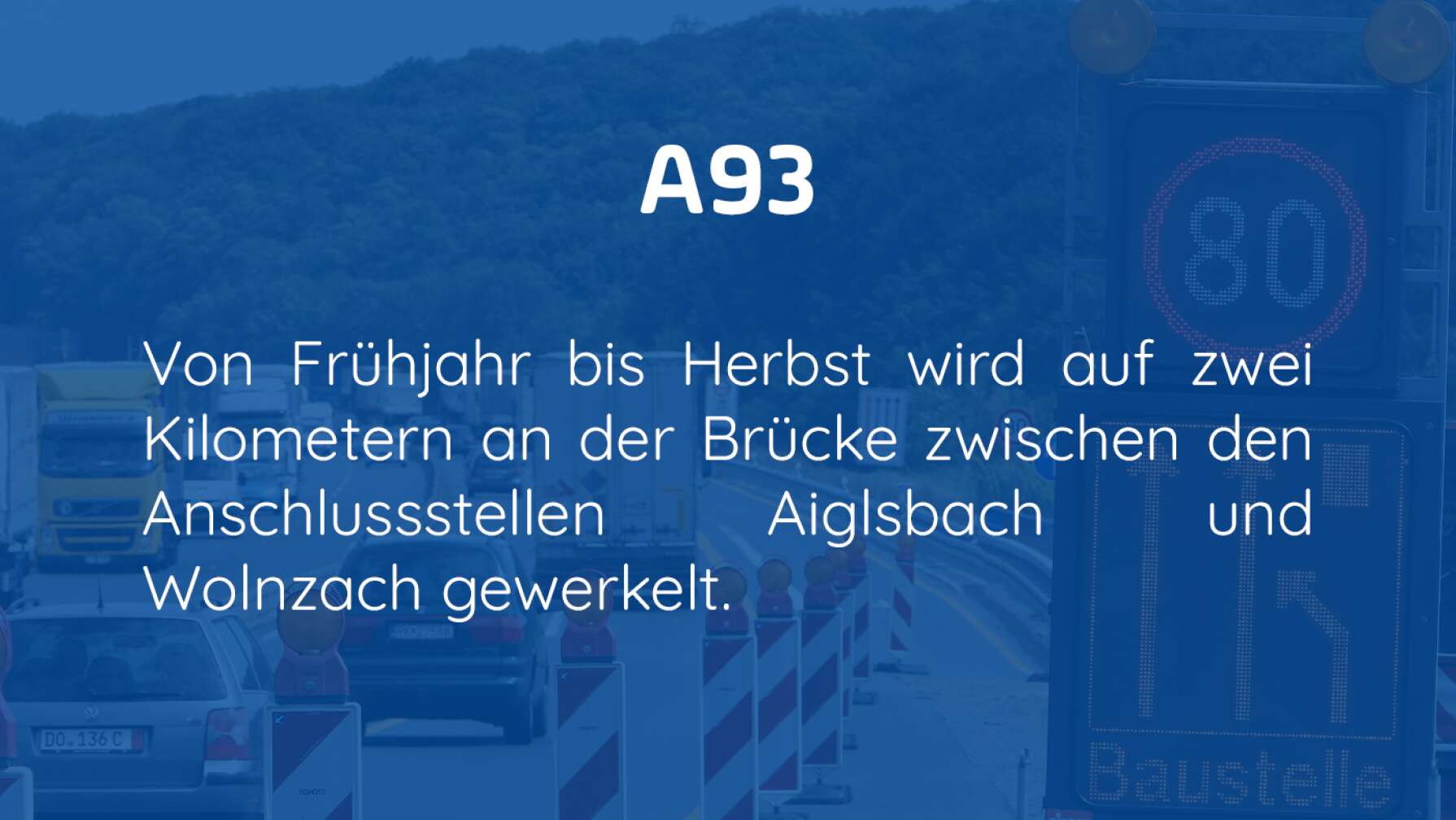 Baustellen in Bayern