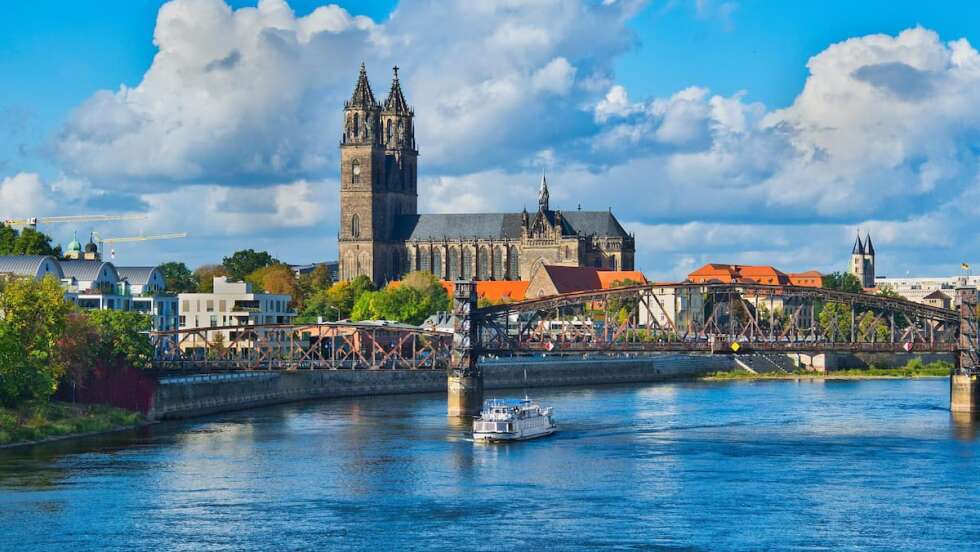 Magdeburg City Skyline