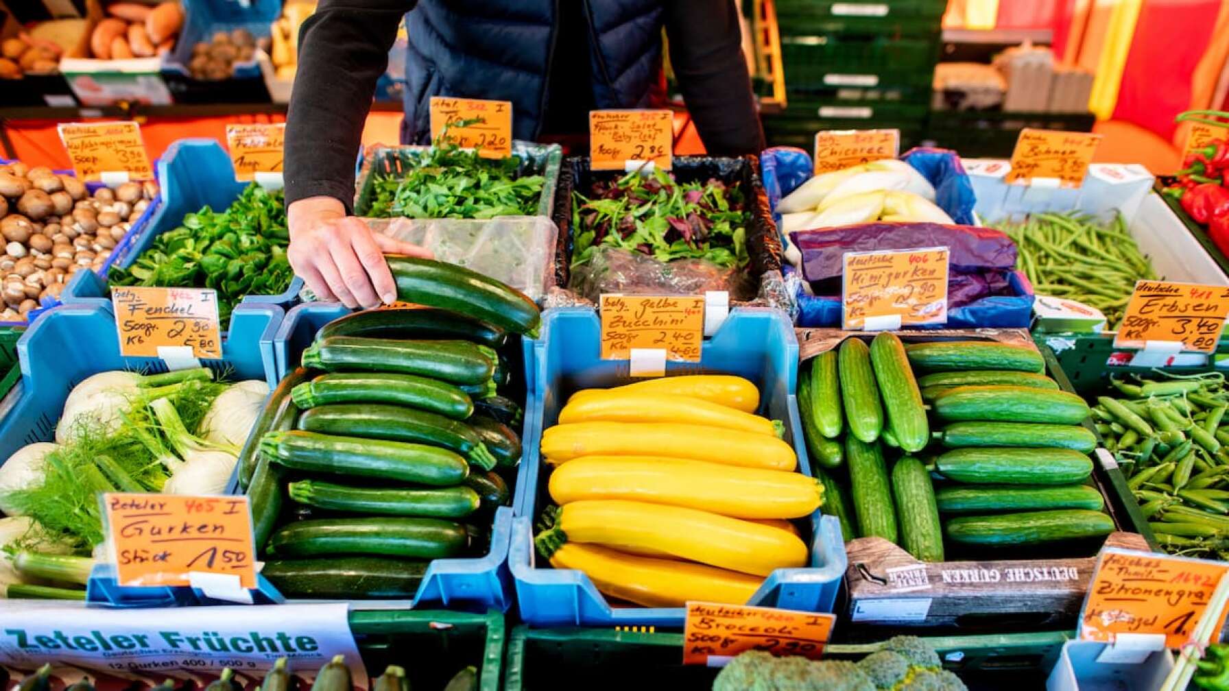 Gemüse im Supermarkt