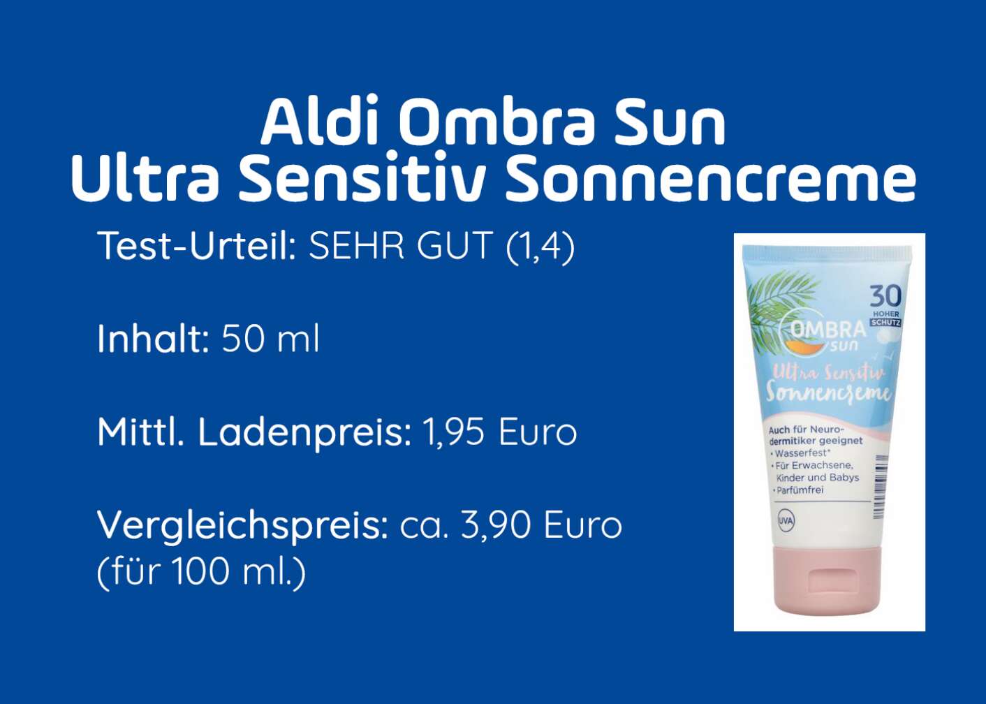 Sonnencreme-Produkttest