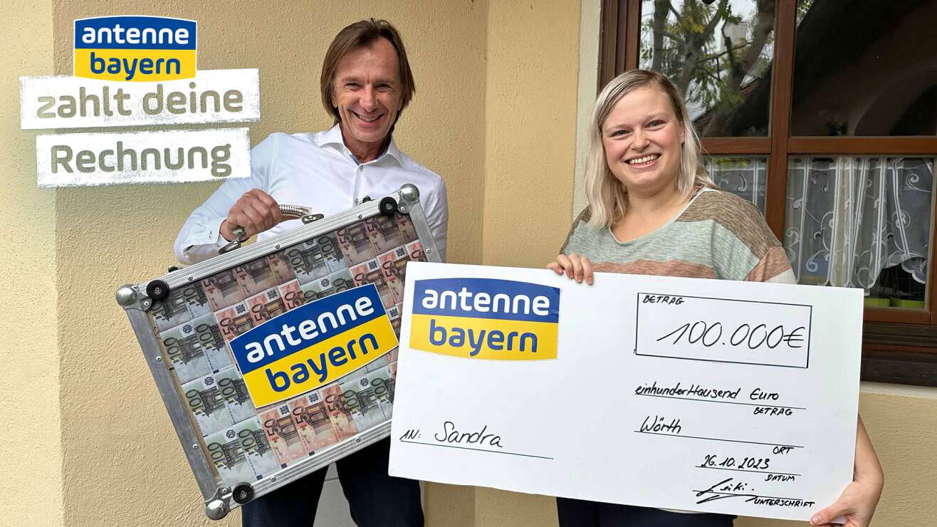 ANTENNE BAYERN zahlt deine Rechnung: 100.000 Euro gehen an Sandra aus Wörth