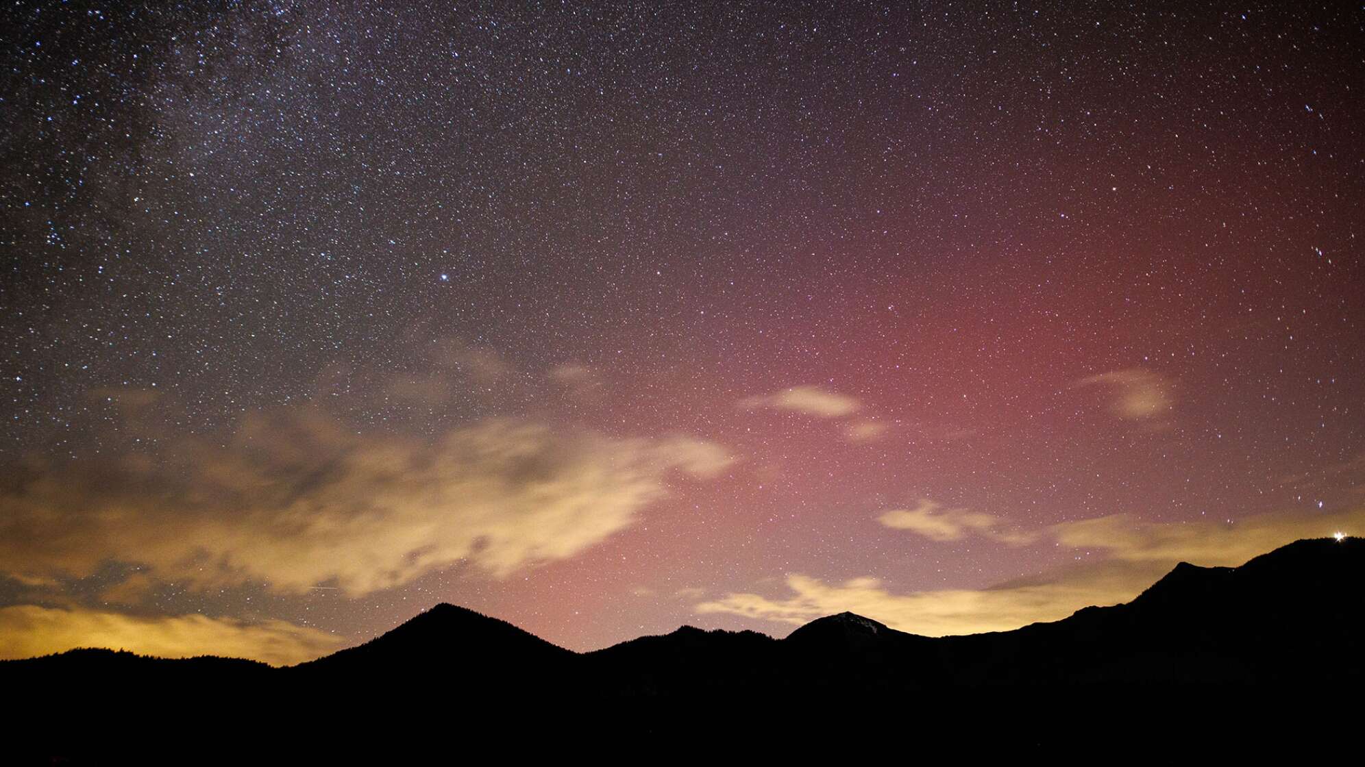 Polarlichter über Bayern